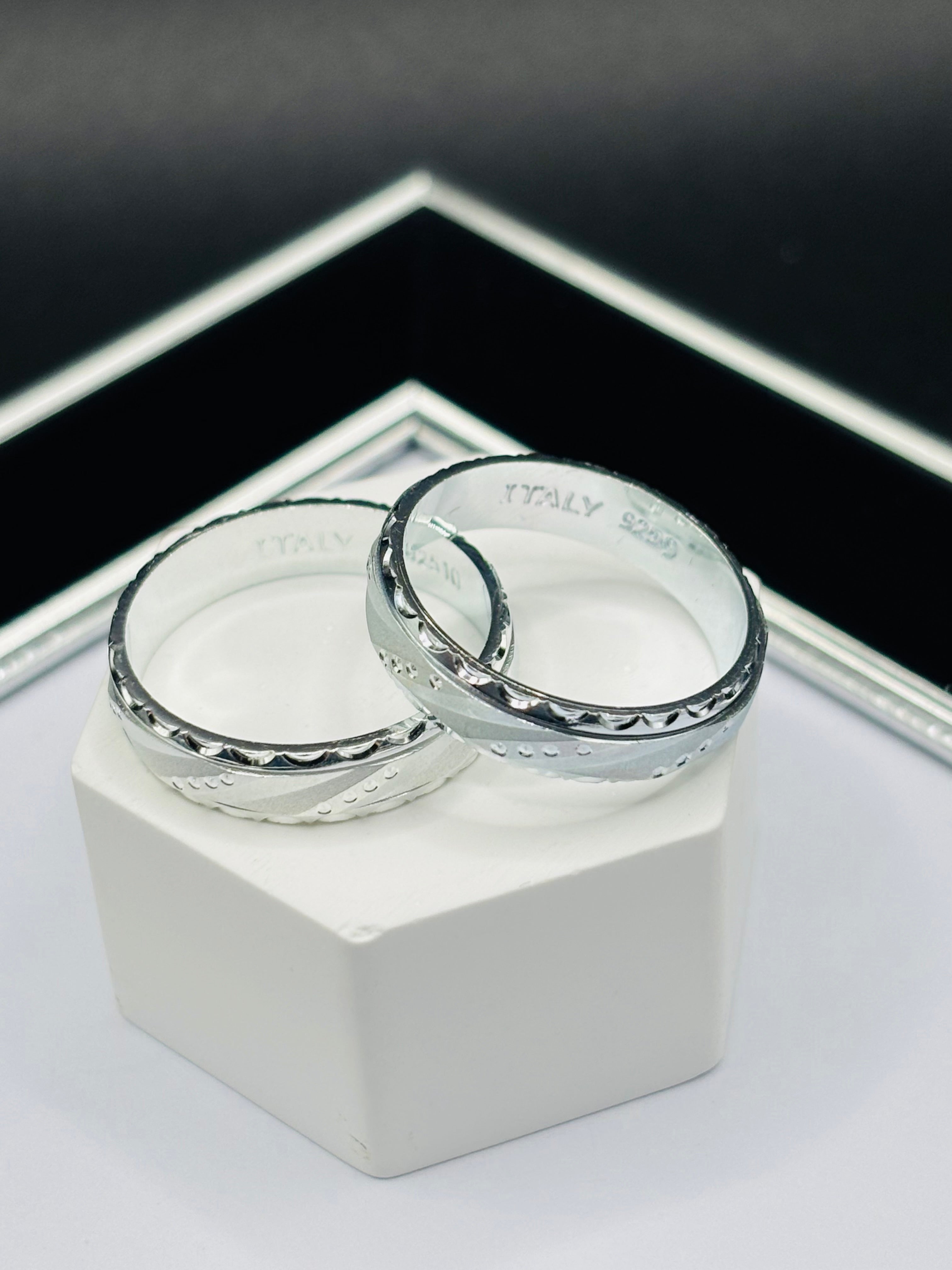 S925 Silver Couple Ring