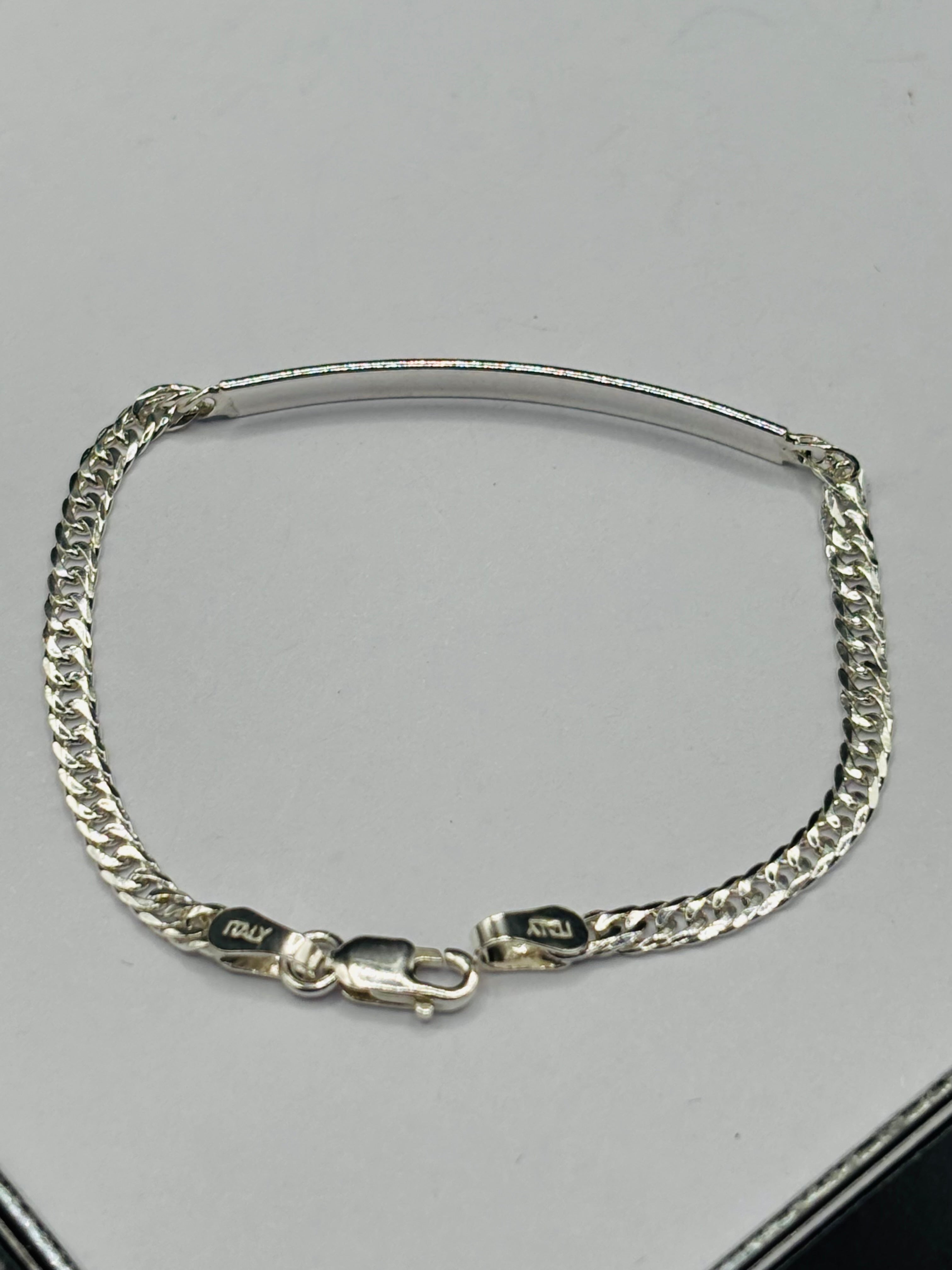 S925 Silver Name Japan Style Kids Bracelet