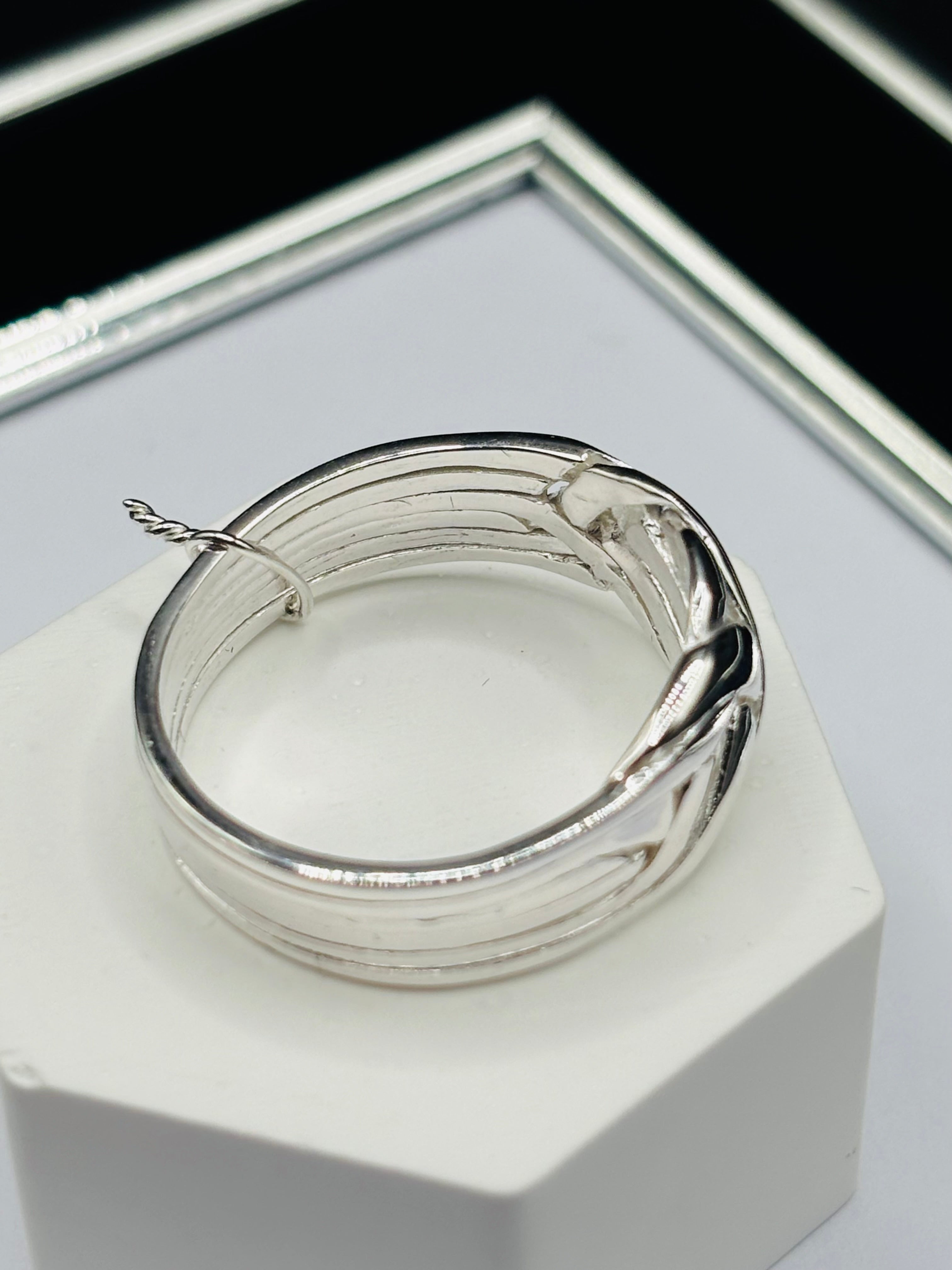 S925 Silver Puzzle 8 Rings