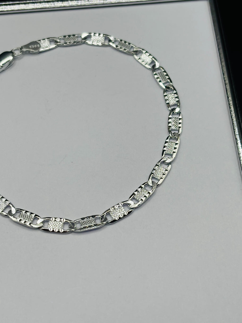 S925 Silver Anchor Bracelet