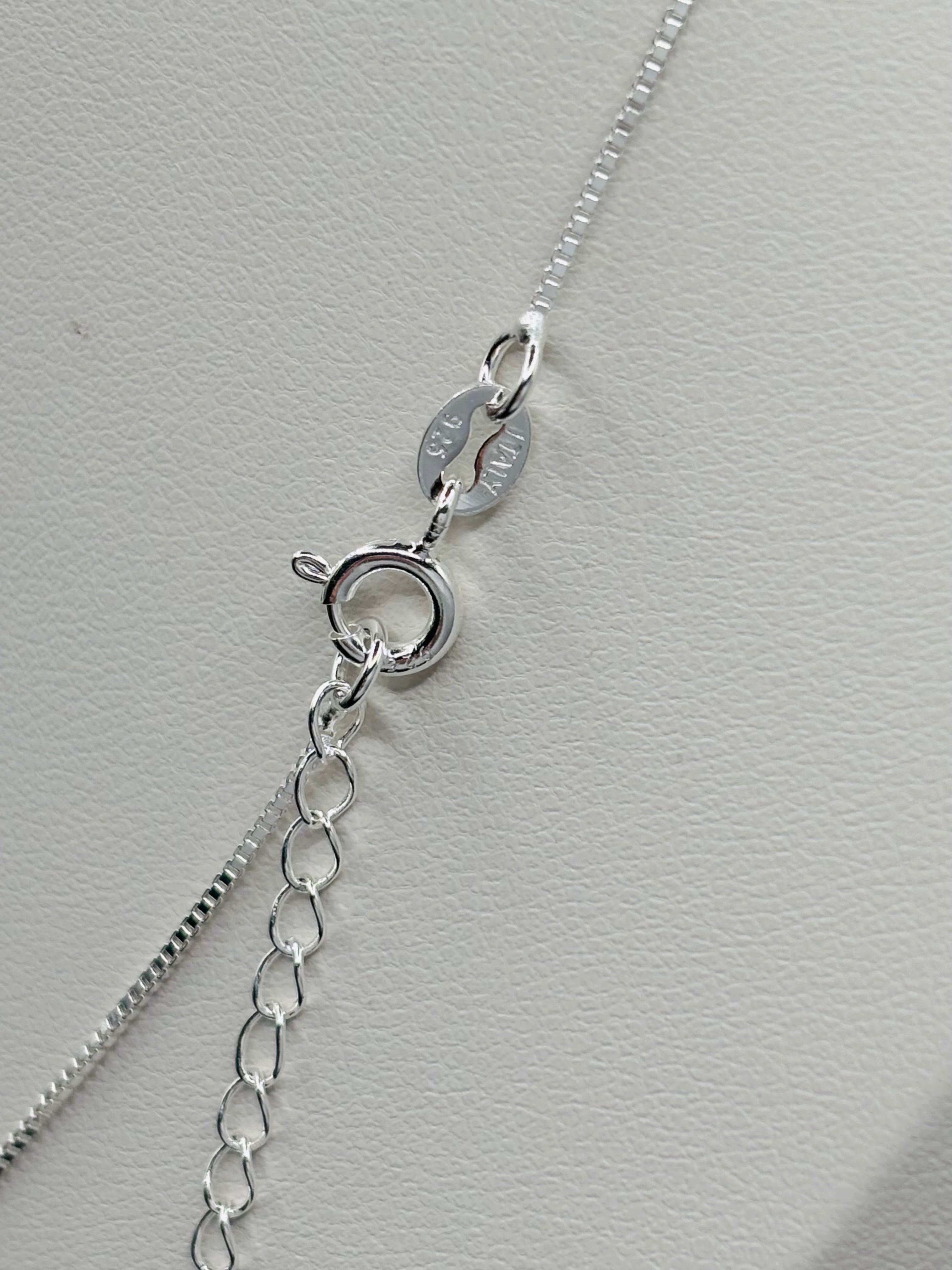 S925 Silver 2 Hearts Necklace
