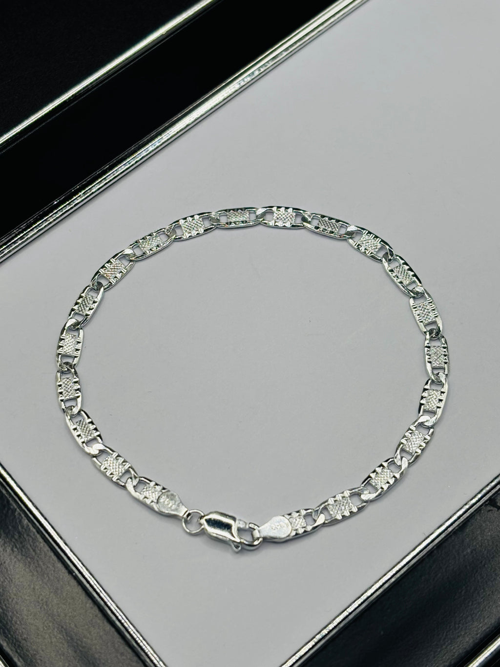 S925 Silver Anchor Bracelet