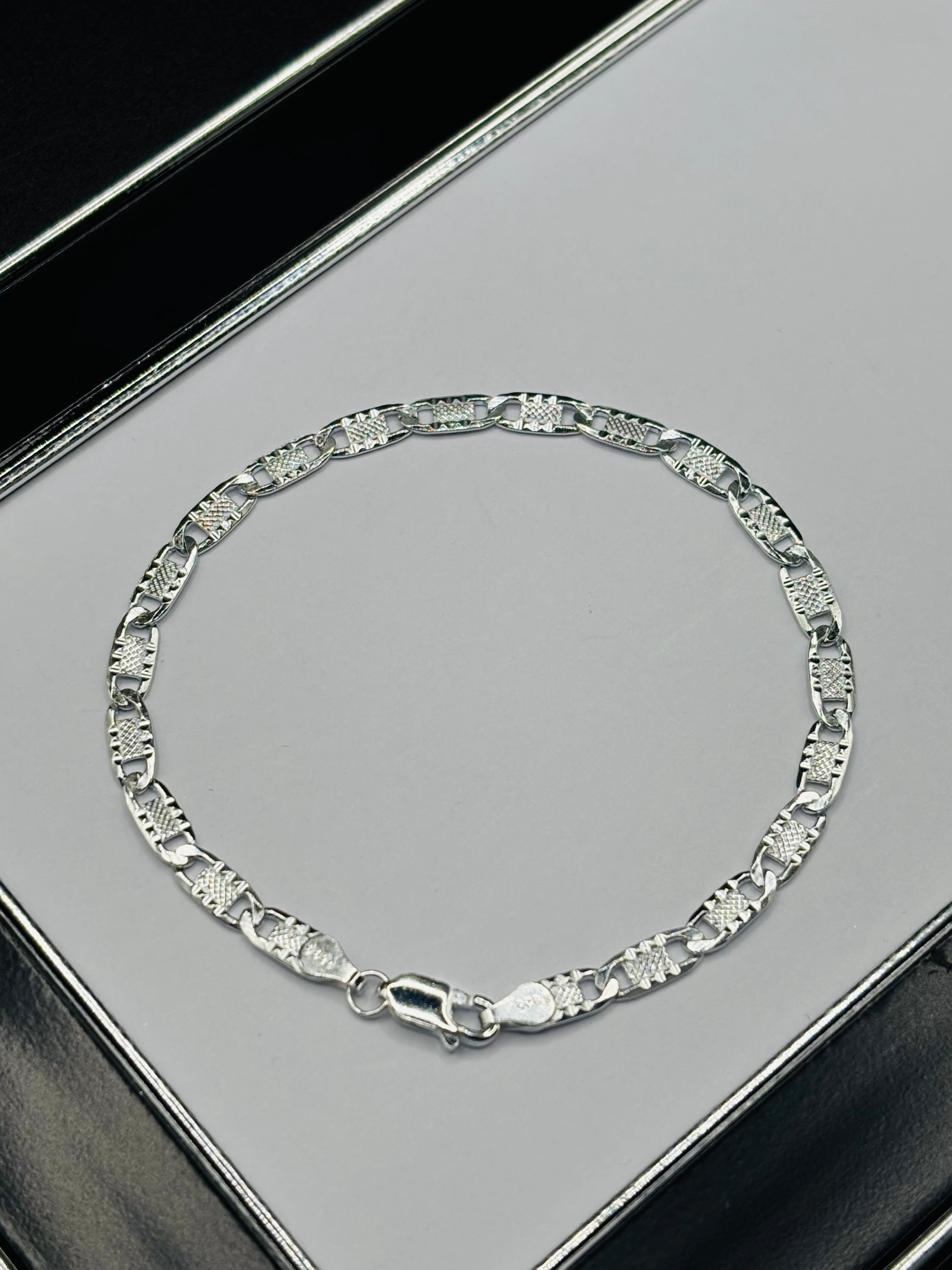 S925 Silver Anchor Bracelet