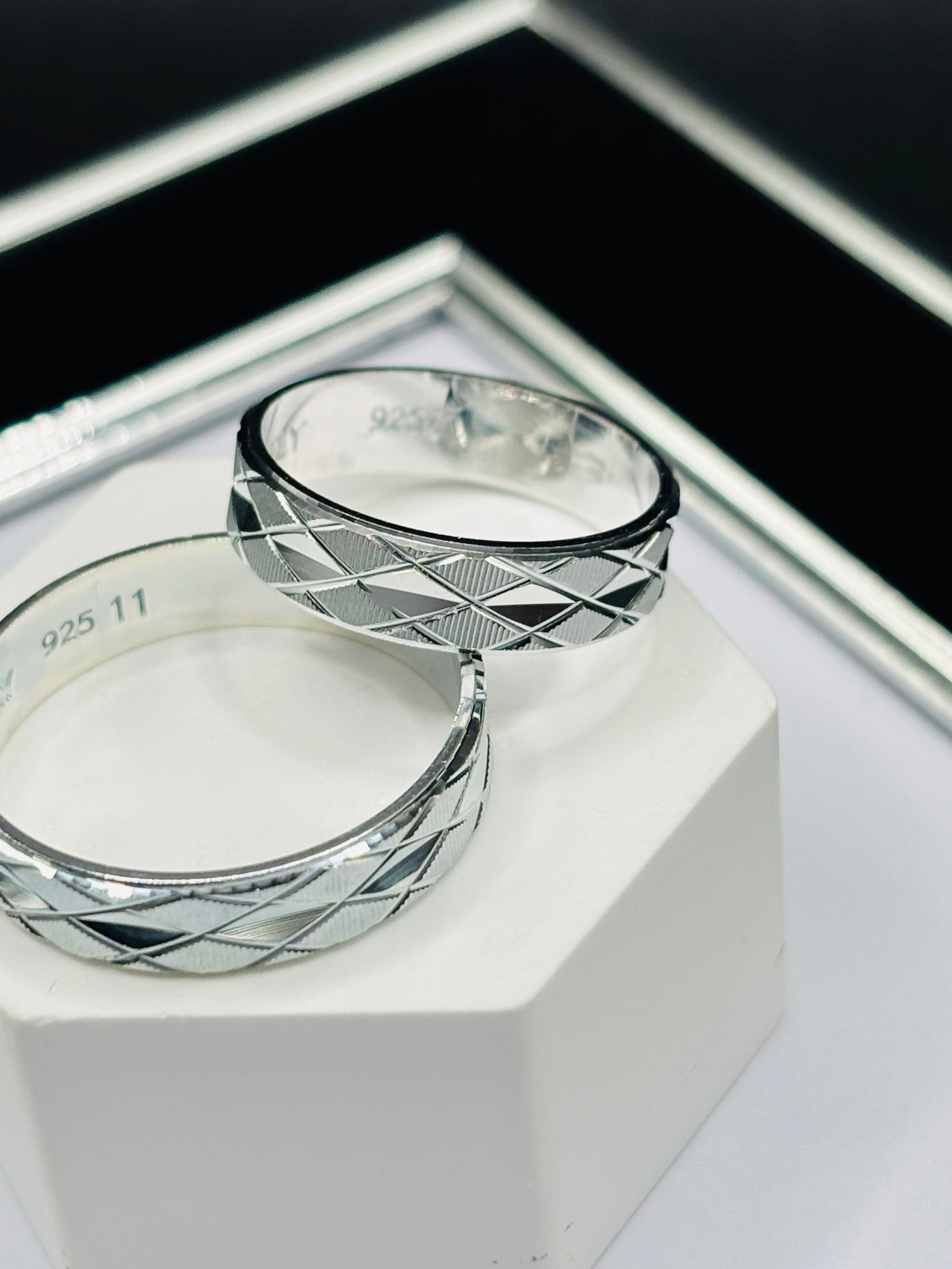 S925 Silver Couple Ring