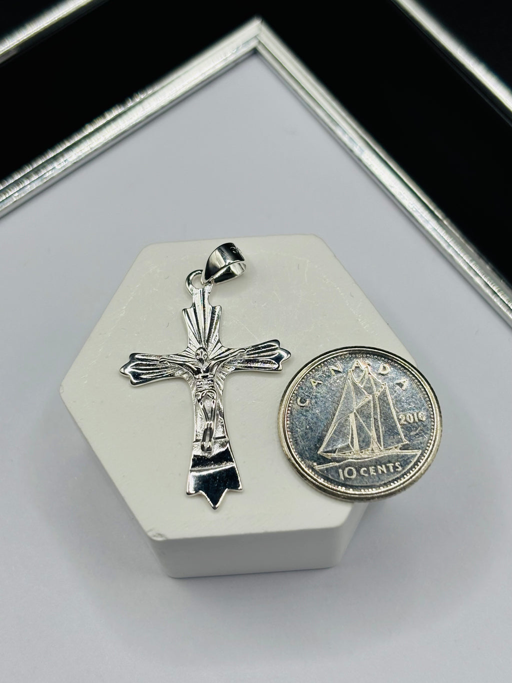 S925 Silver Cross Pendant