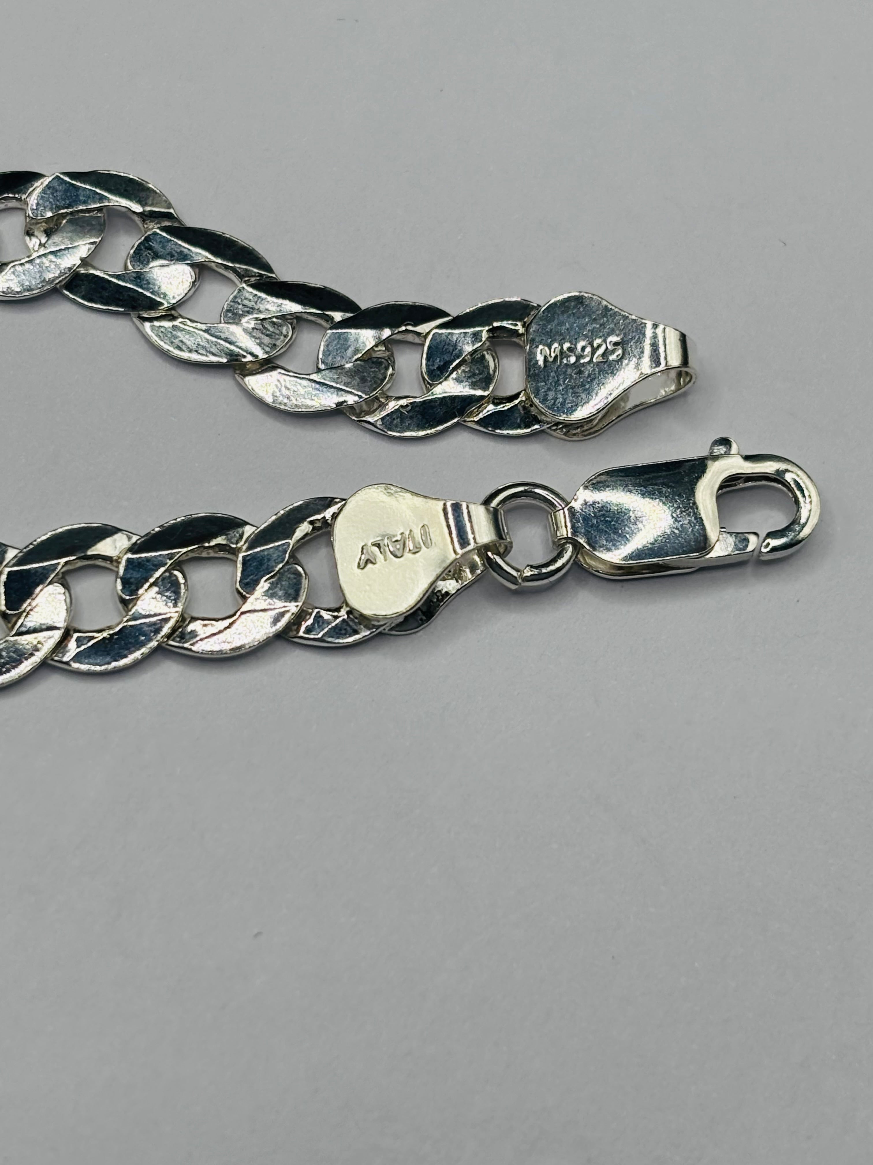 S925 Silver Name Curb Bracelet