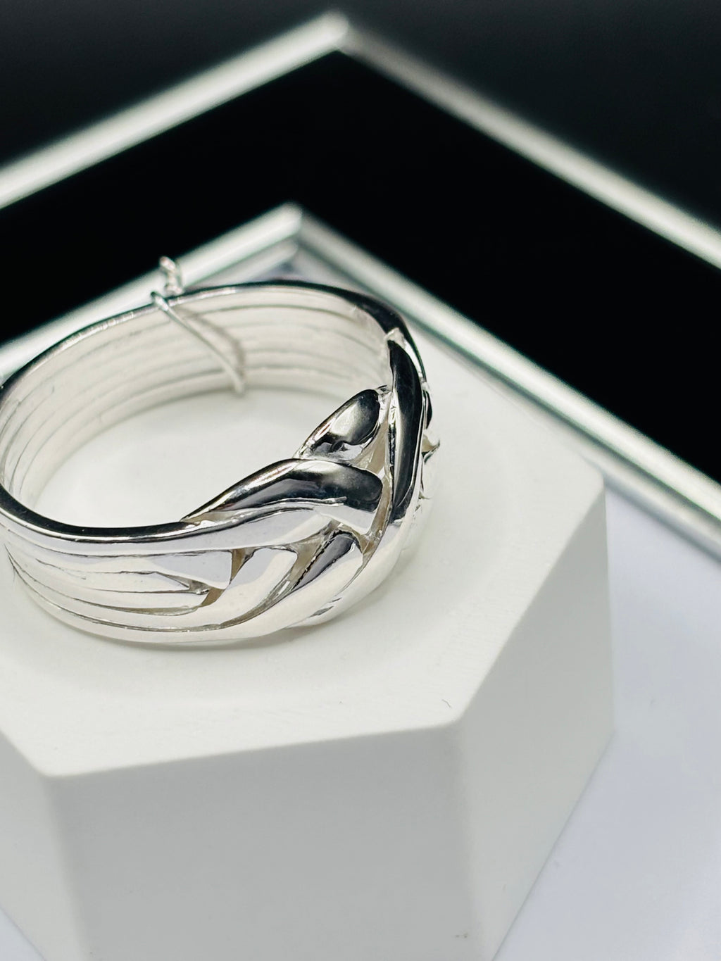 S925 Silver Puzzle 8 Rings