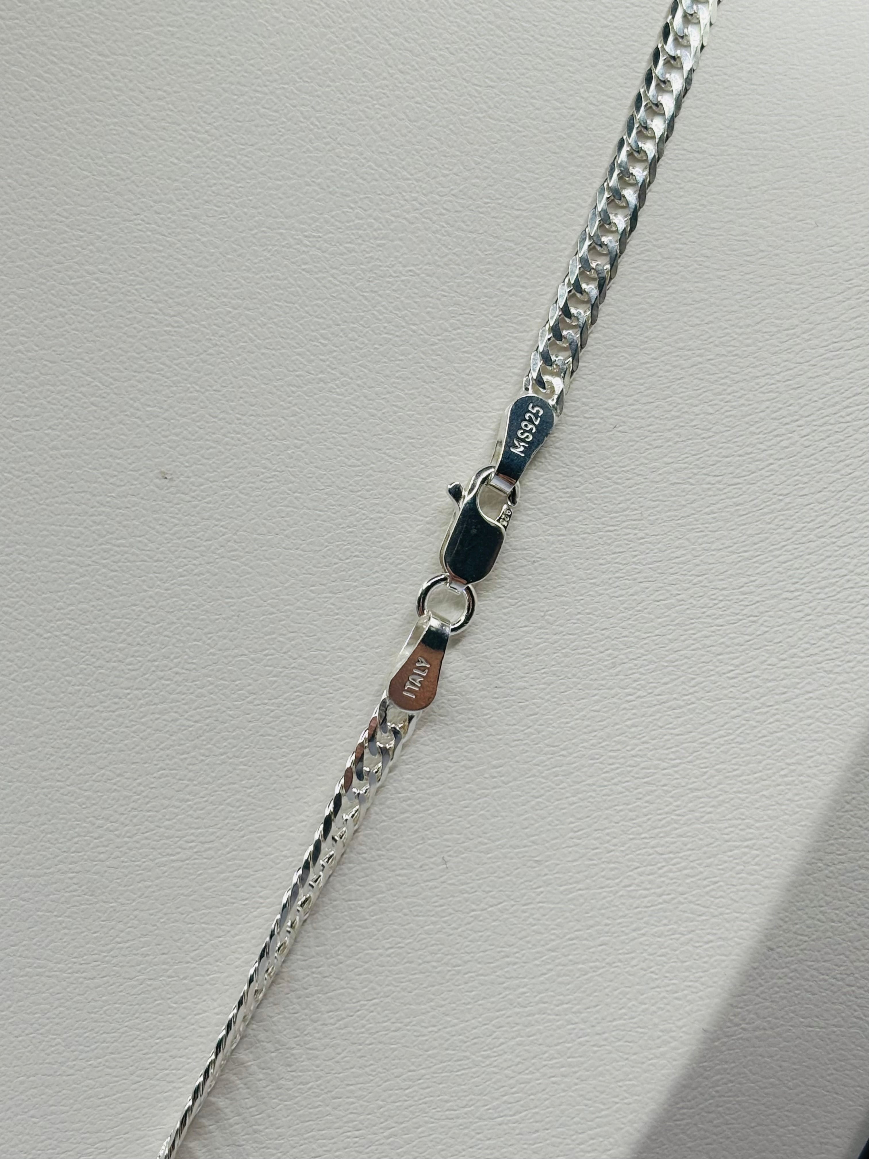 S925 Silver Big Cross Necklace