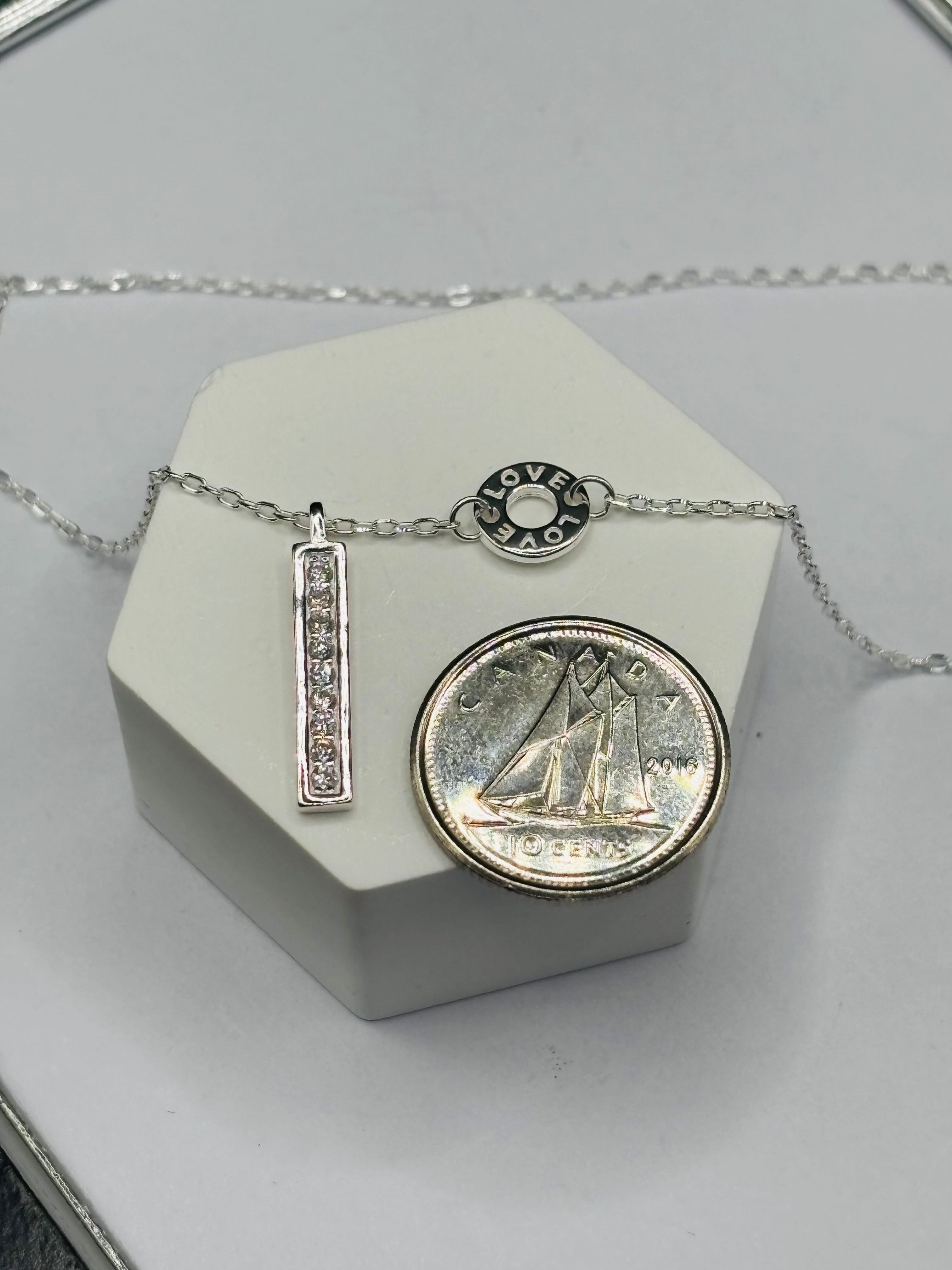 S925 Silver Love Necklace