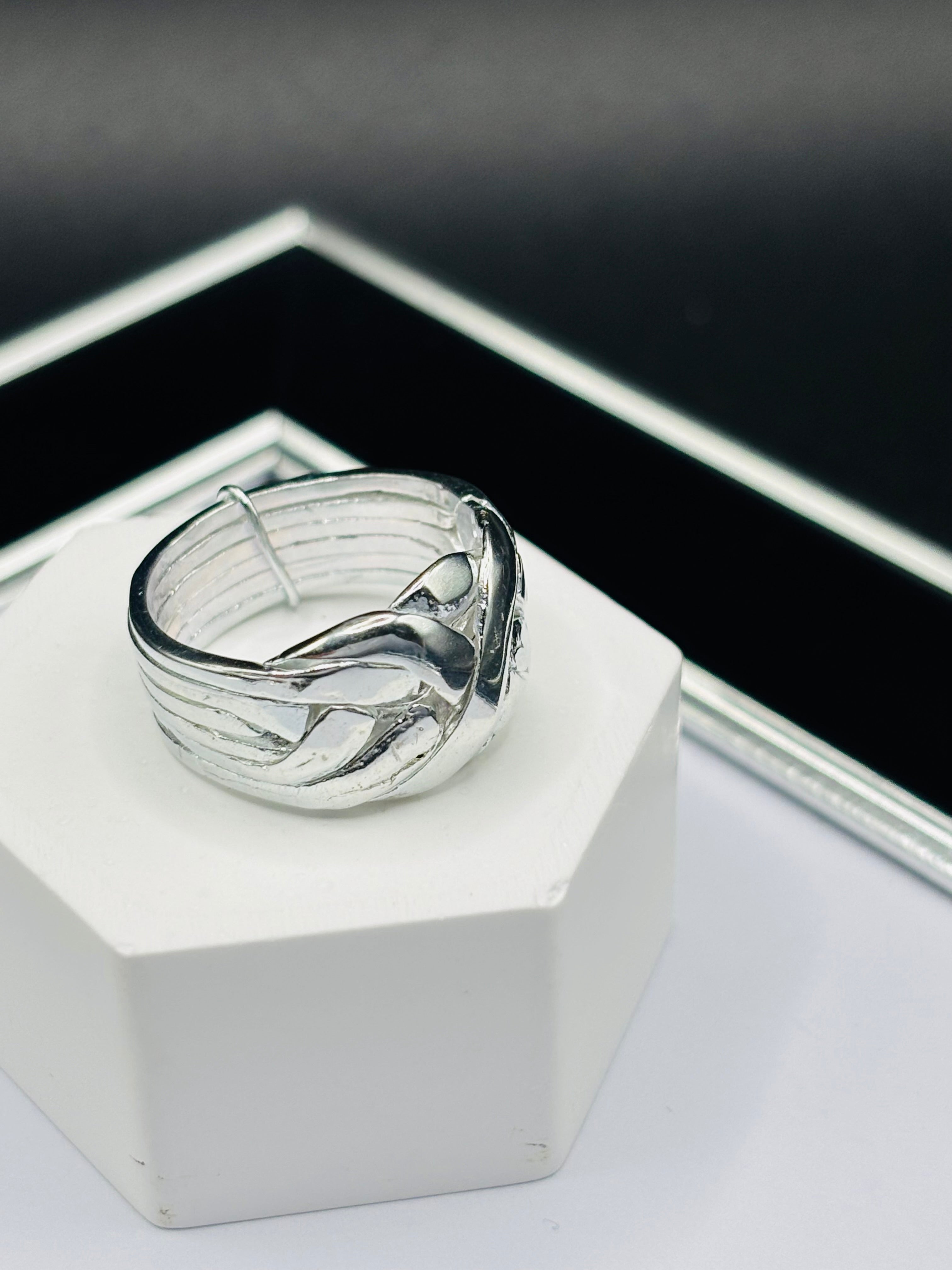 S925 Silver Puzzle 6 Rings