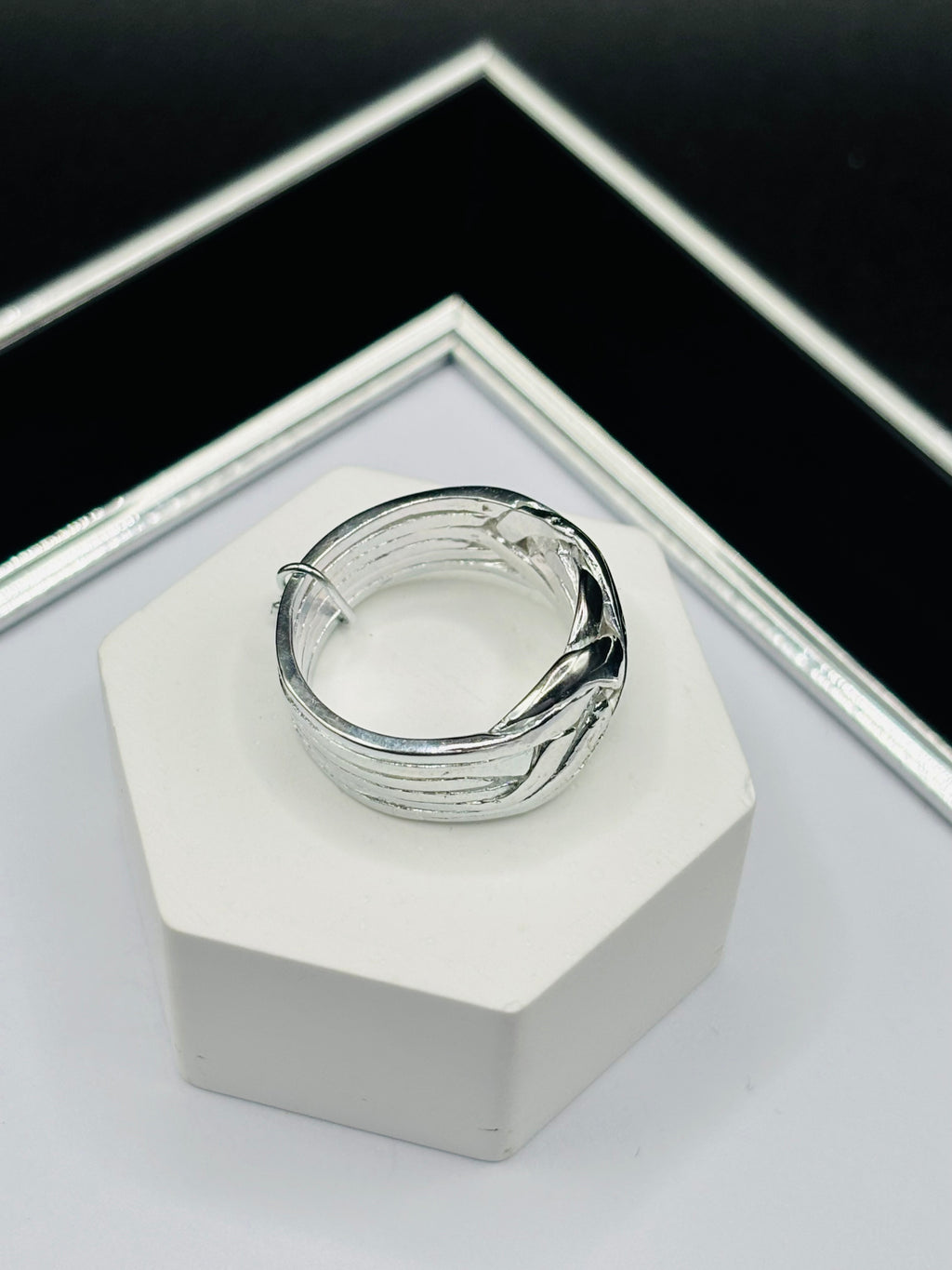 S925 Silver Puzzle 6 Rings