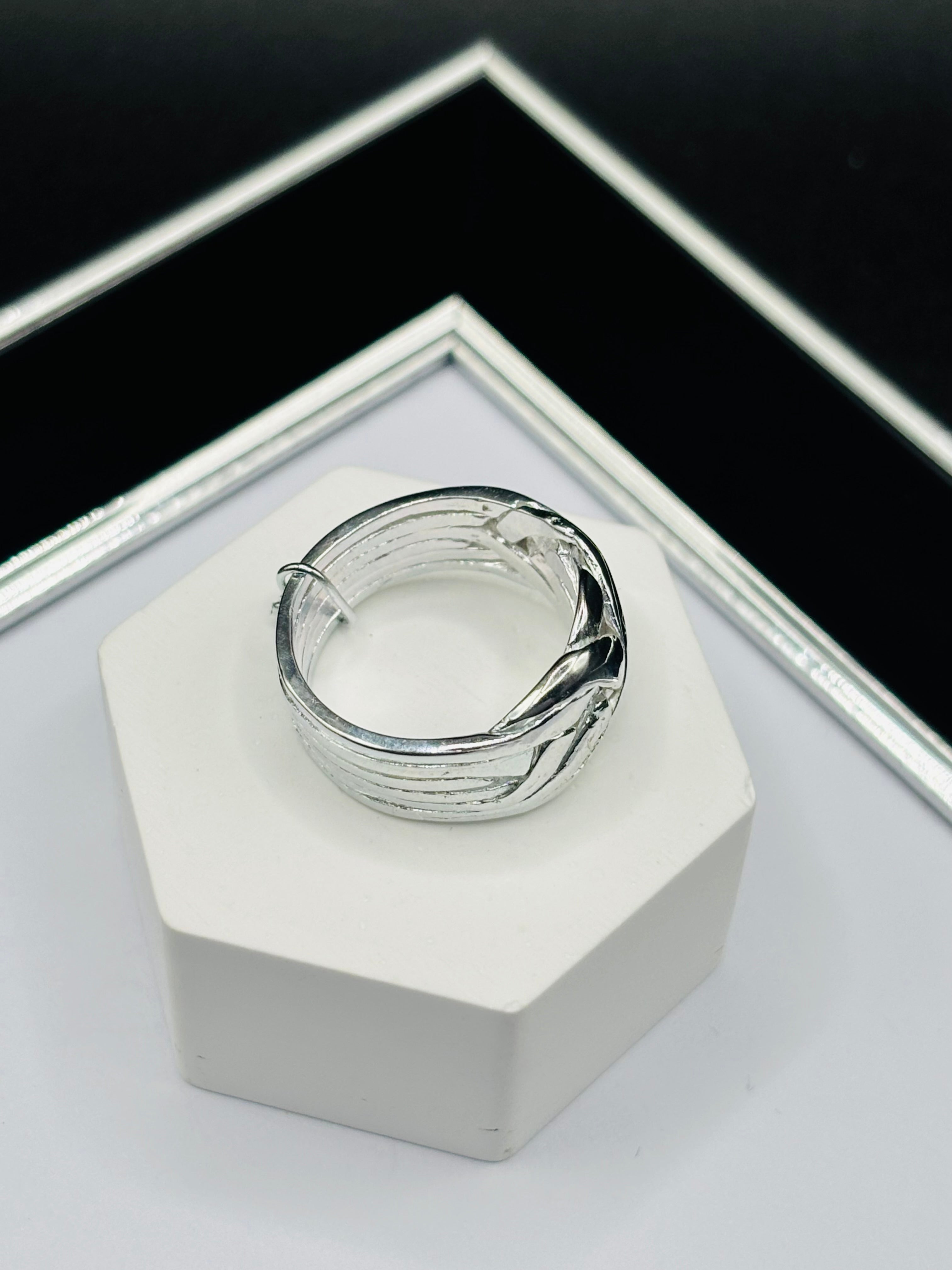 S925 Silver Puzzle 6 Rings