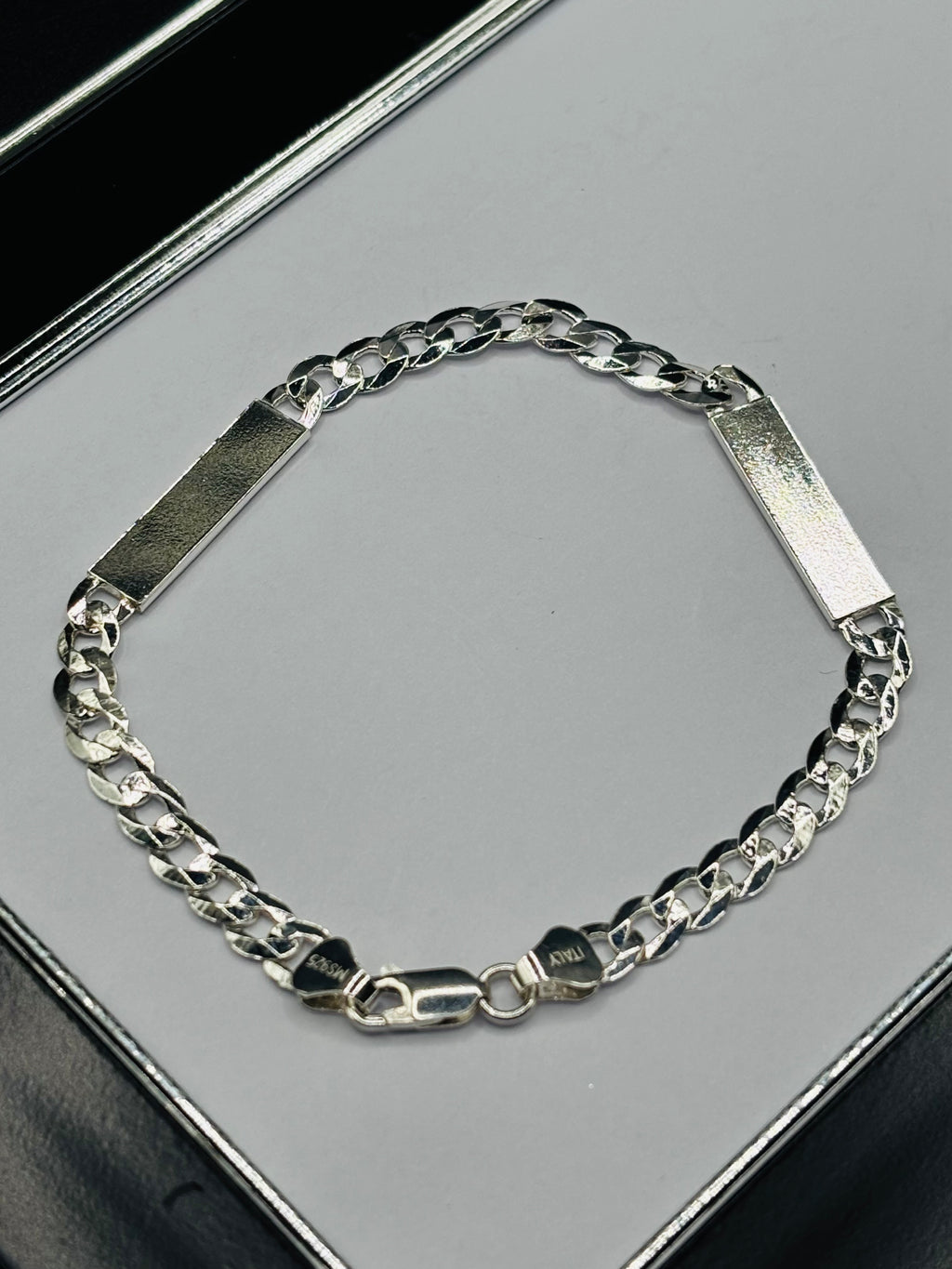 S925 Silver Double Name Bracelet