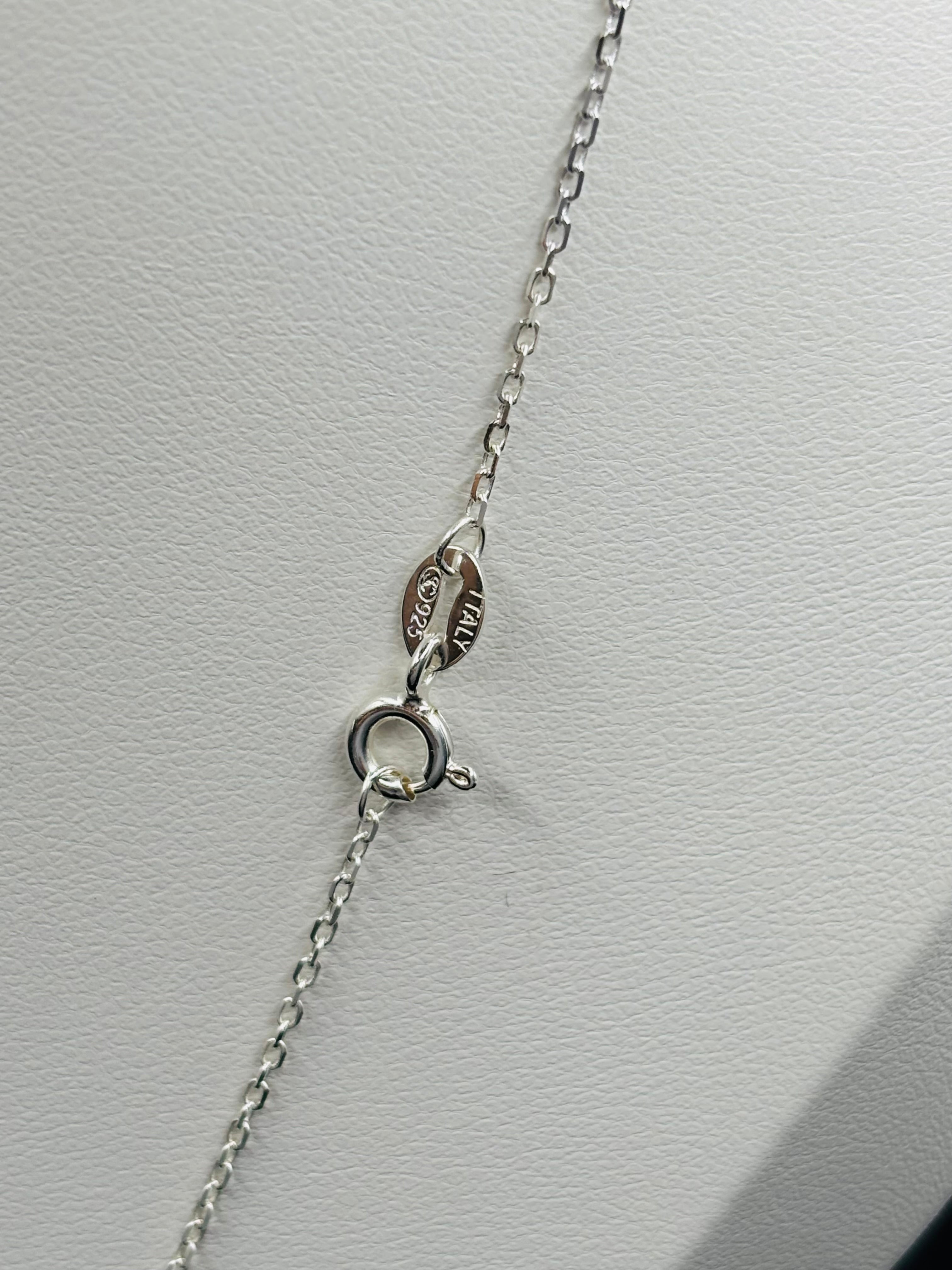 S925 Silver Red Clover Necklace