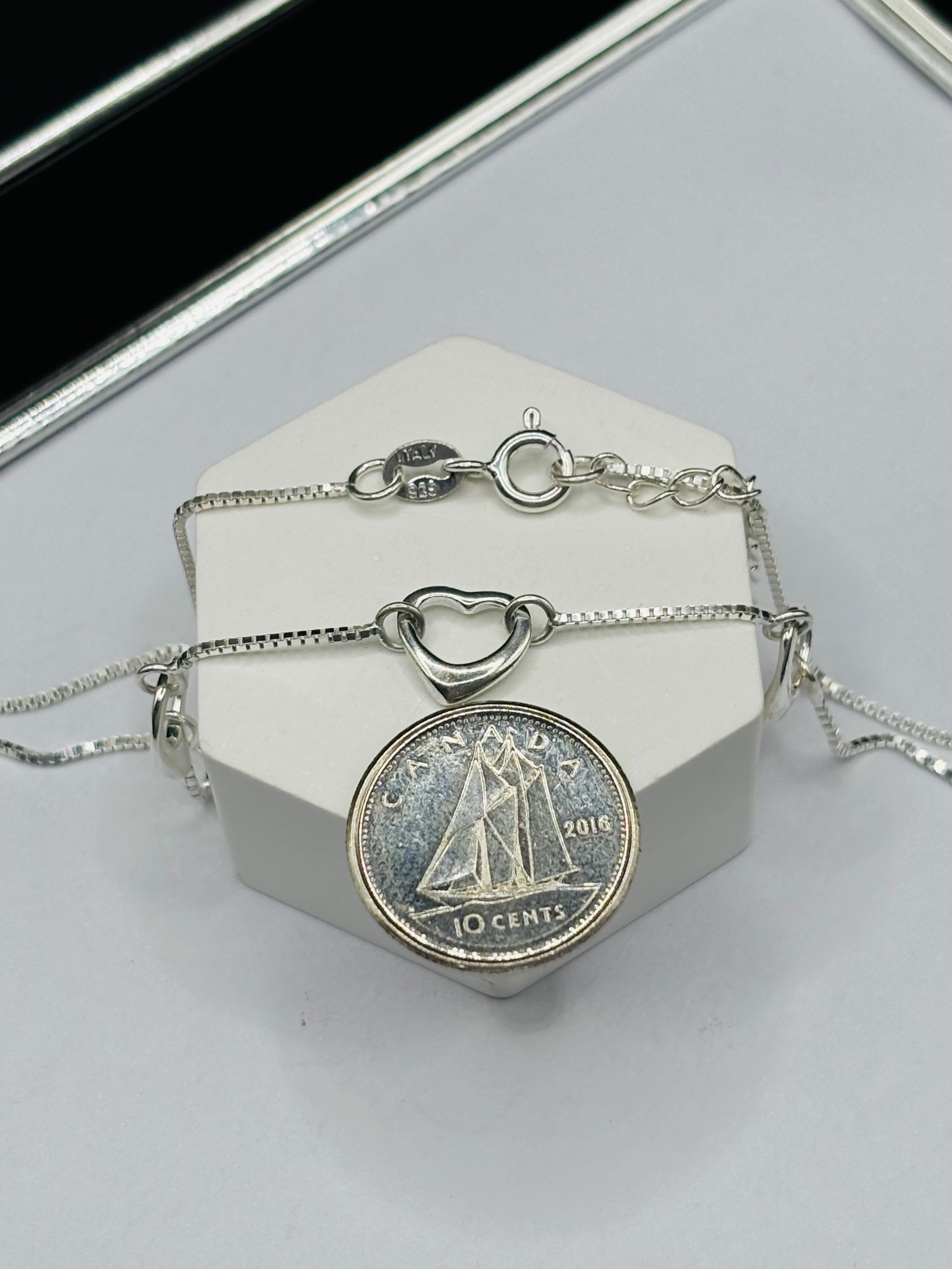 S925 Silver 3 Hearts Necklace