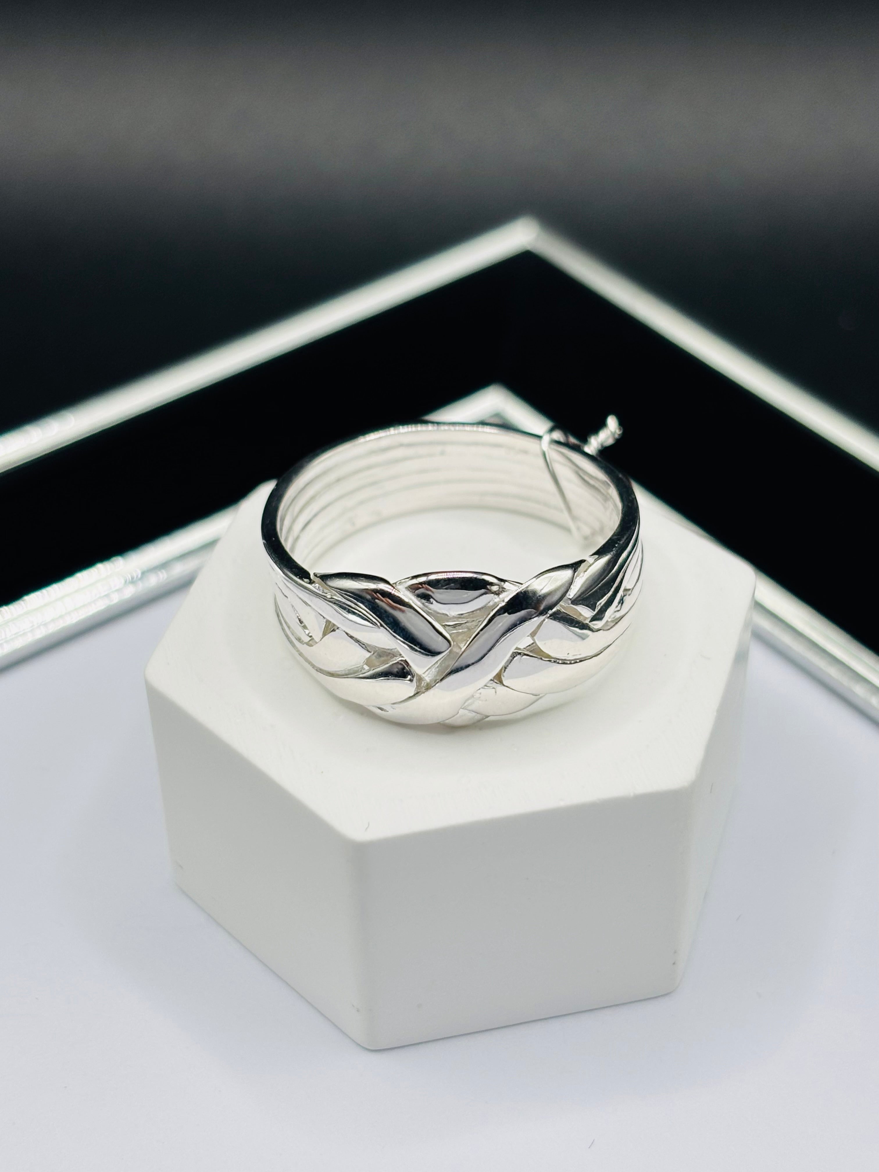 S925 Silver Puzzle 8 Rings