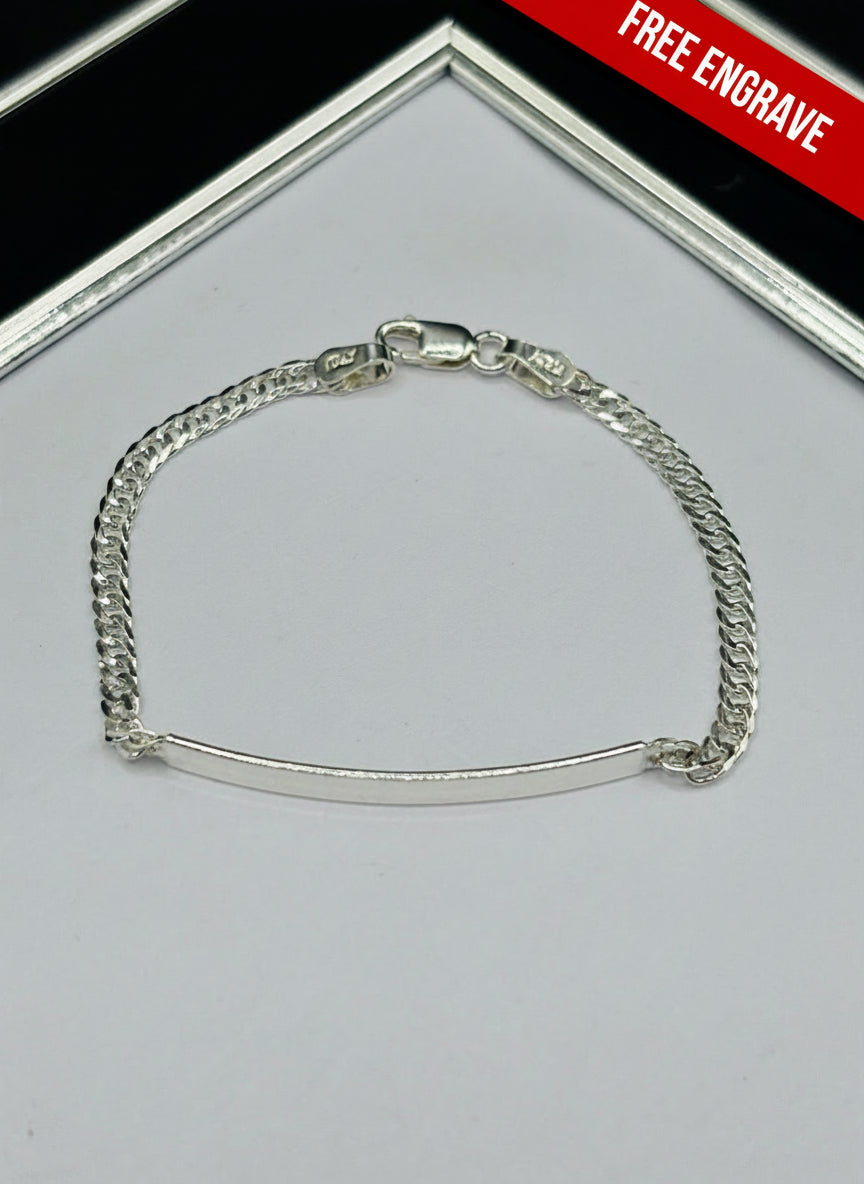 S925 Silver Name Japan Style Kids Bracelet