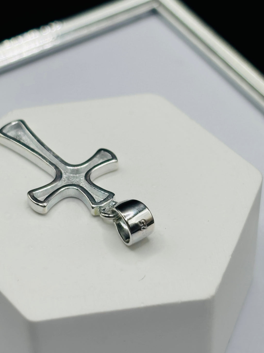 S925 Plain Cross Pendant