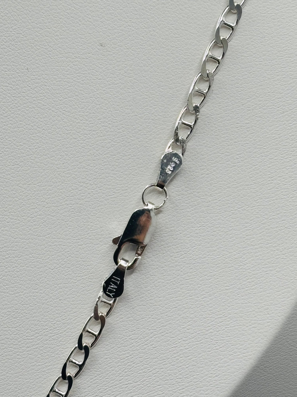 S925 Silver Figaro Cross Necklace