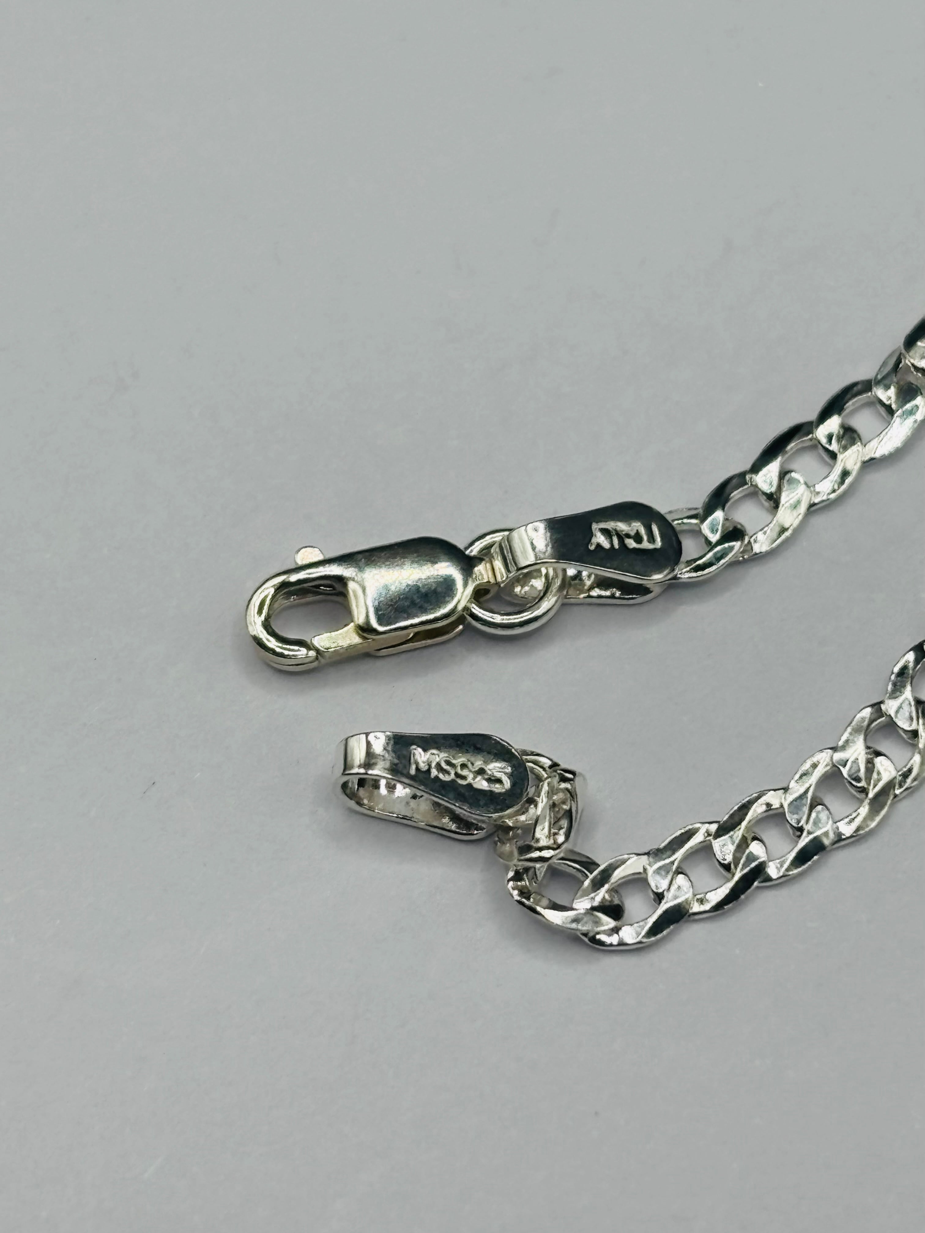 S925 Silver Double Name Kids Bracelet