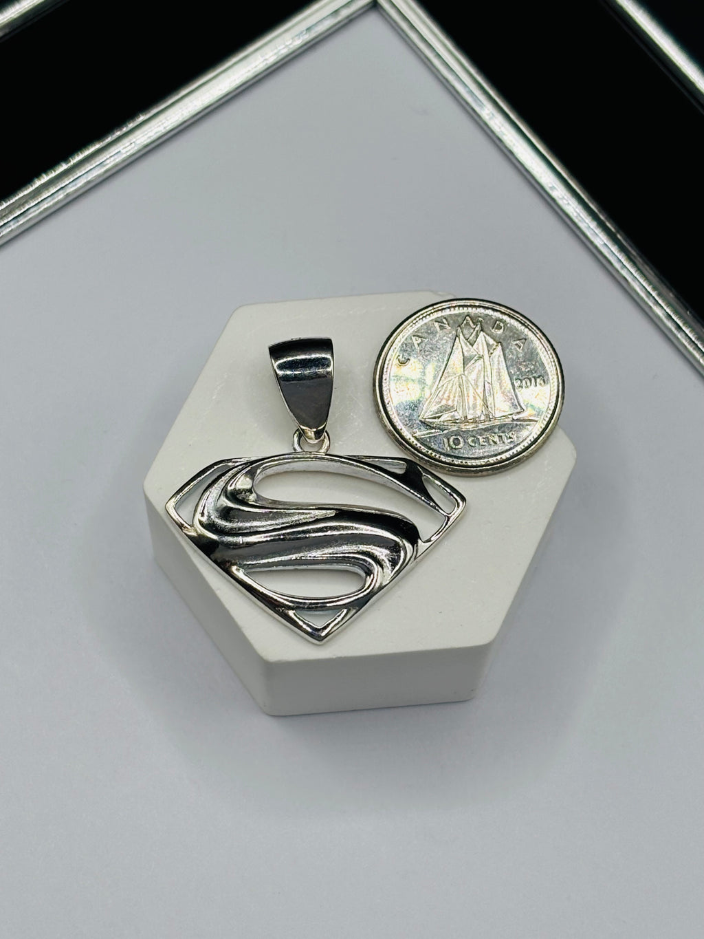 S925 Silver S Pendant