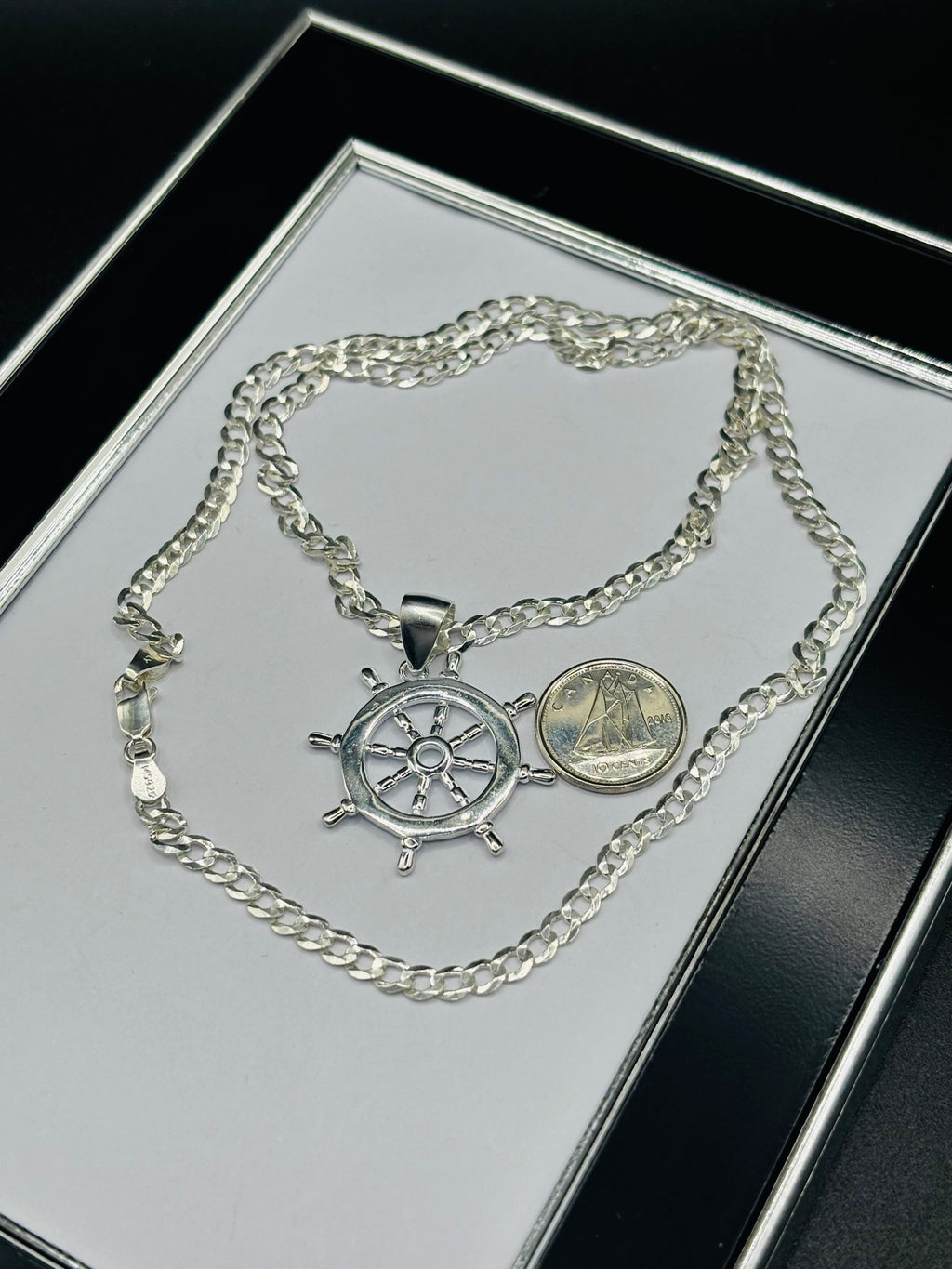 S925 Silver Anchor Necklace