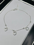 S925 Silver Heart Anklet