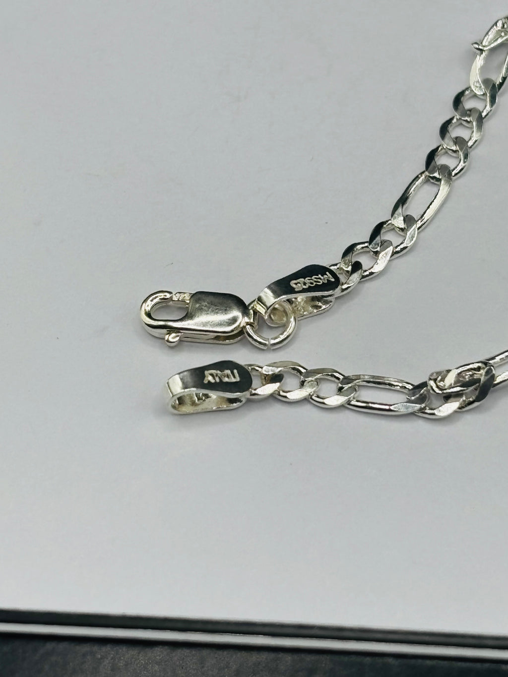 S925 Silver Name Flat Curb Kids Bracelet