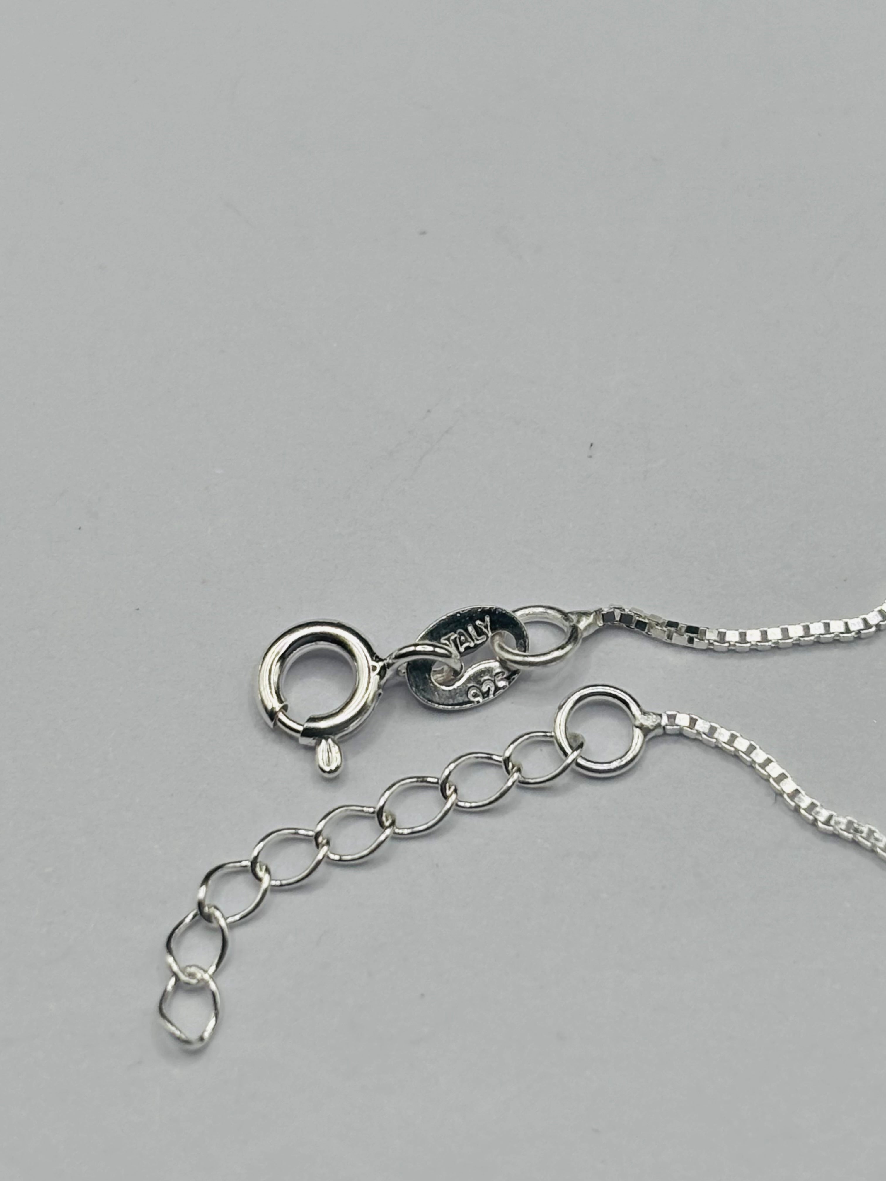 S925 Silver Double Heart Anklet