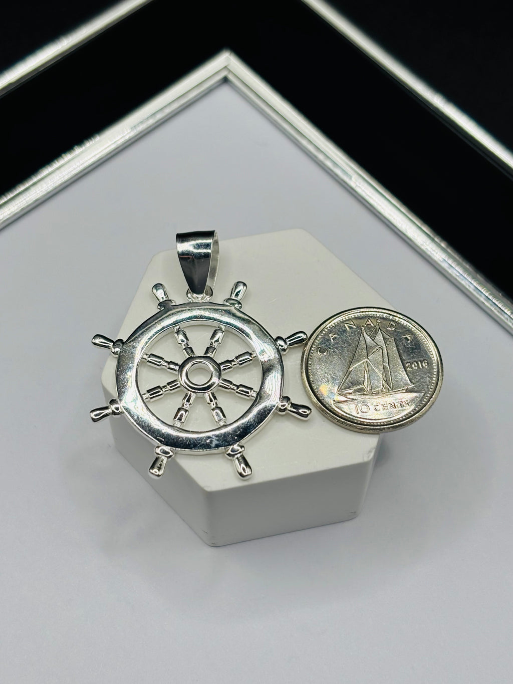 S925 Silver Helm Pendant