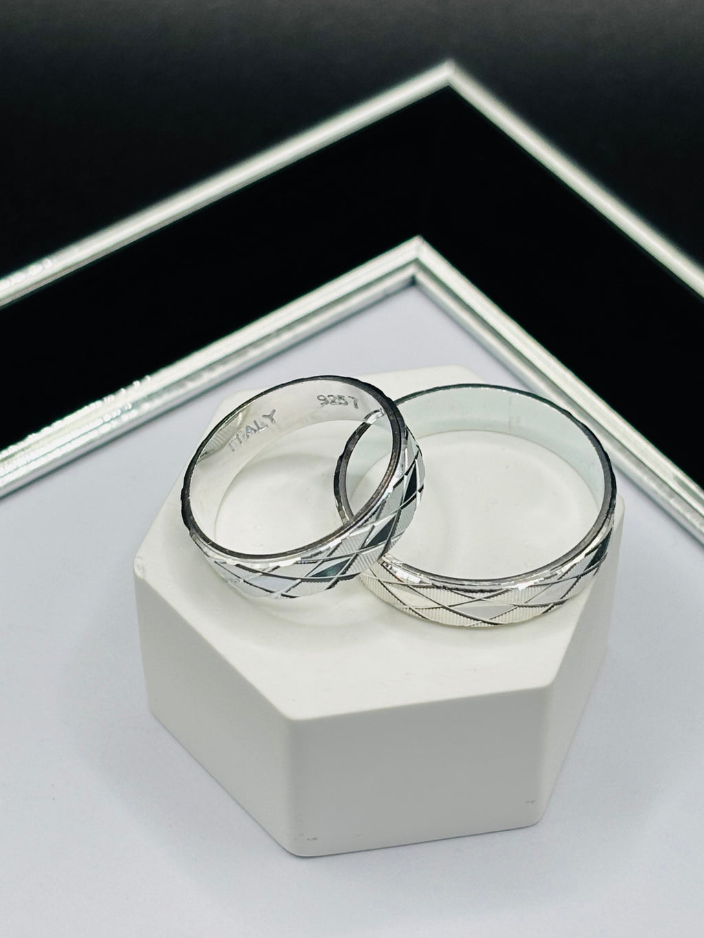 S925 Silver Couple Ring