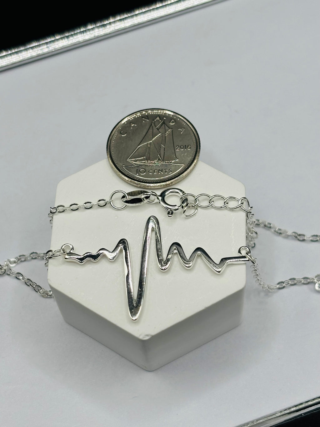 S925 Silver Heartbeat Necklace