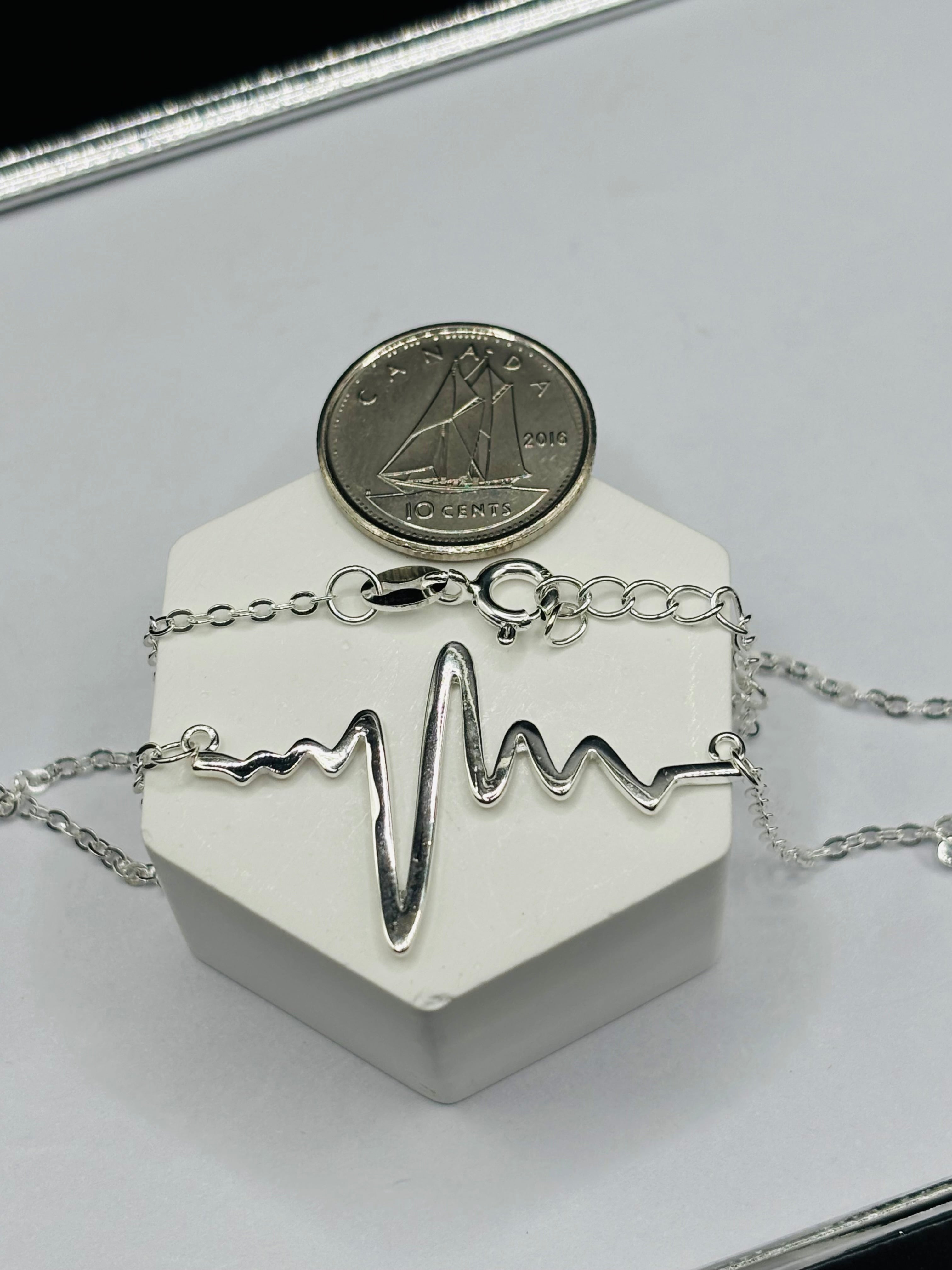 S925 Silver Heartbeat Necklace