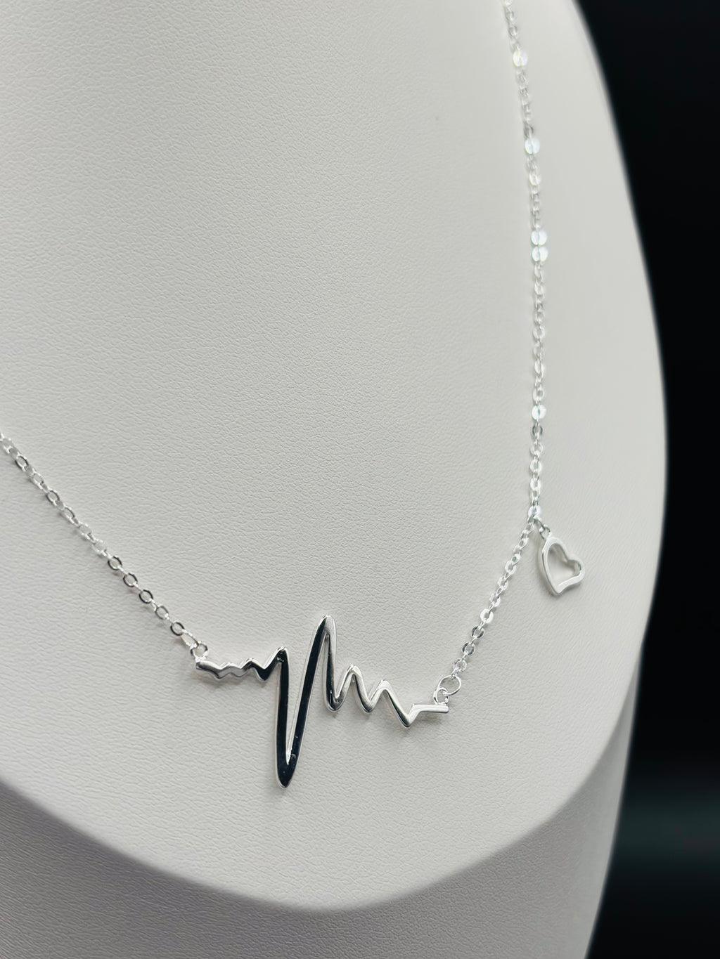 S925 Silver Heartbeat Necklace