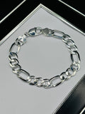 S925 Silver Figaro Bracelet