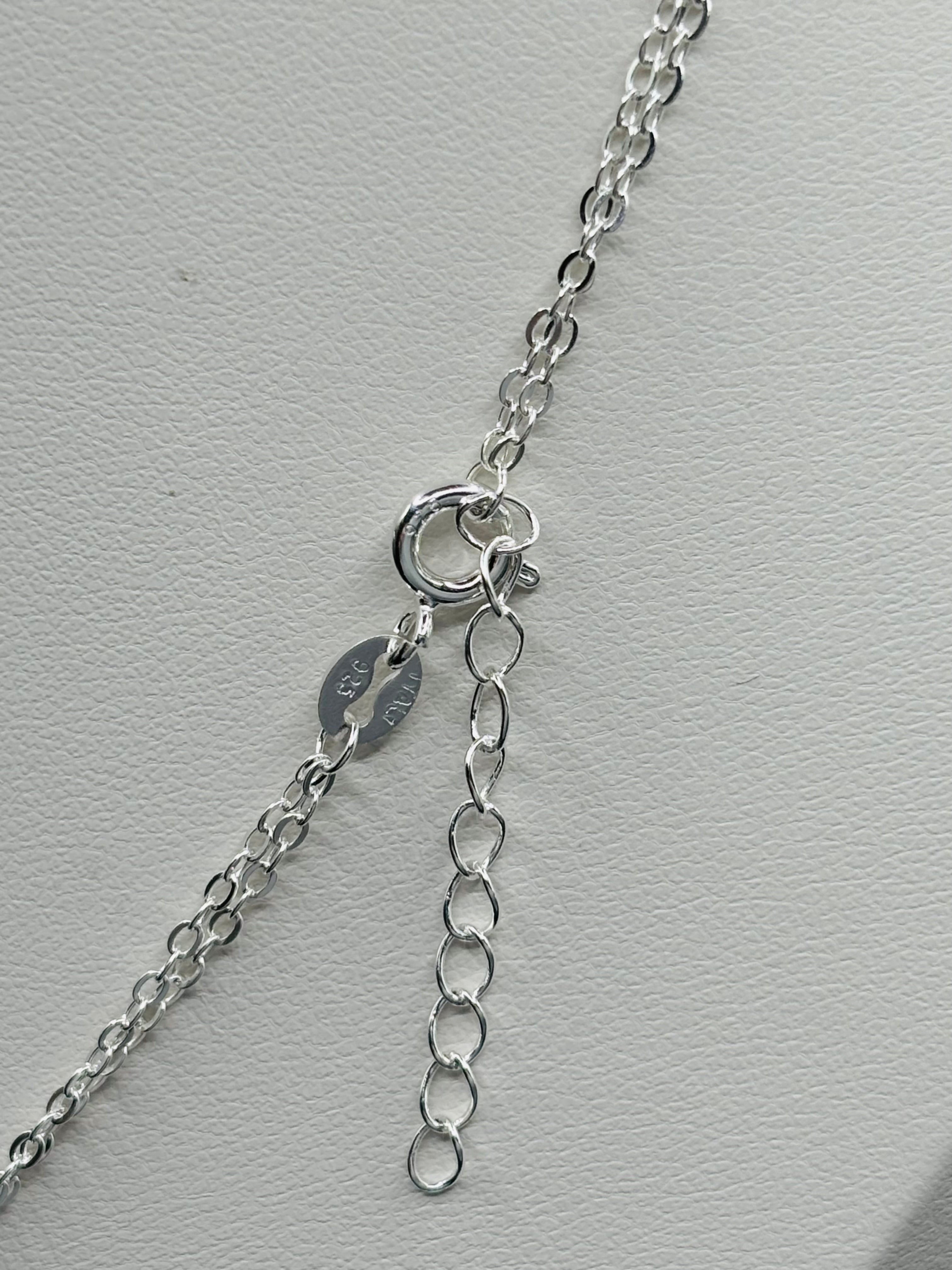 S925 Silver Moon and Star Necklace