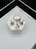 S925 Silver HK Ring, Earrings and Pendant Kids Set