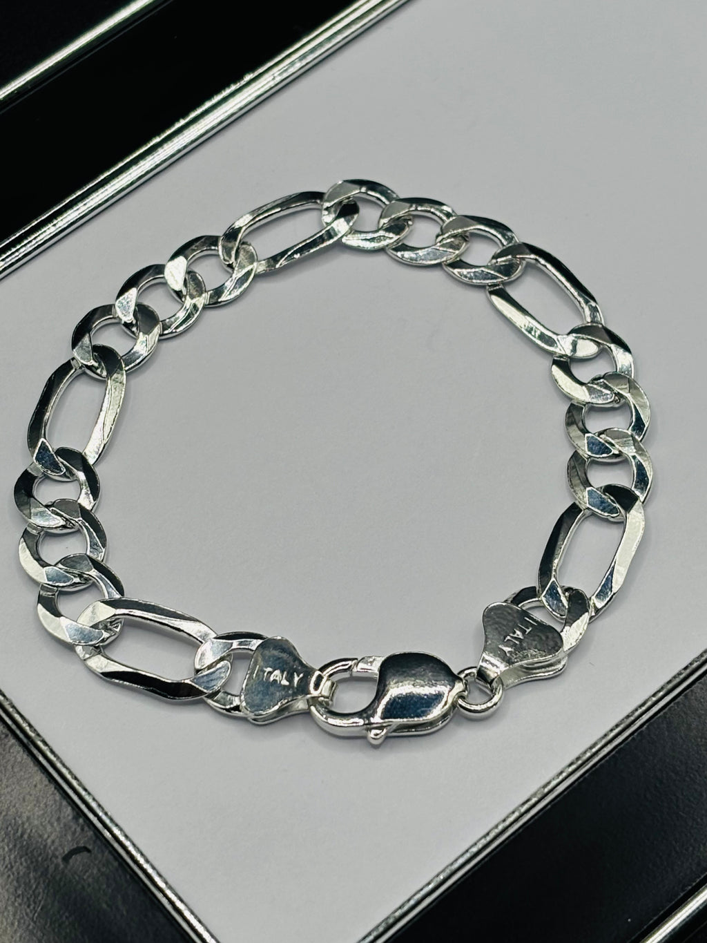 S925 Silver Figaro Bracelet