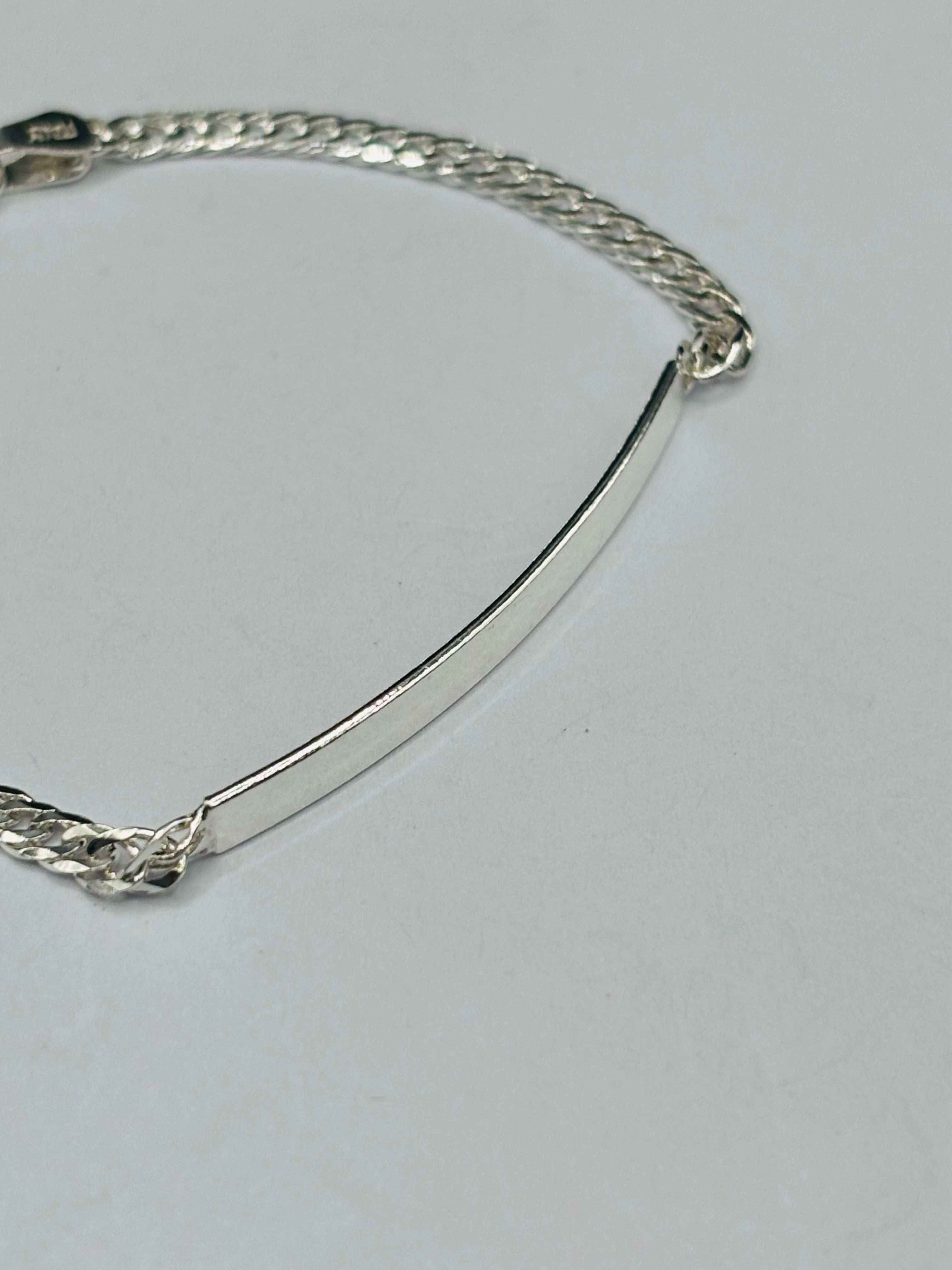 S925 Silver Name Japan Style Kids Bracelet