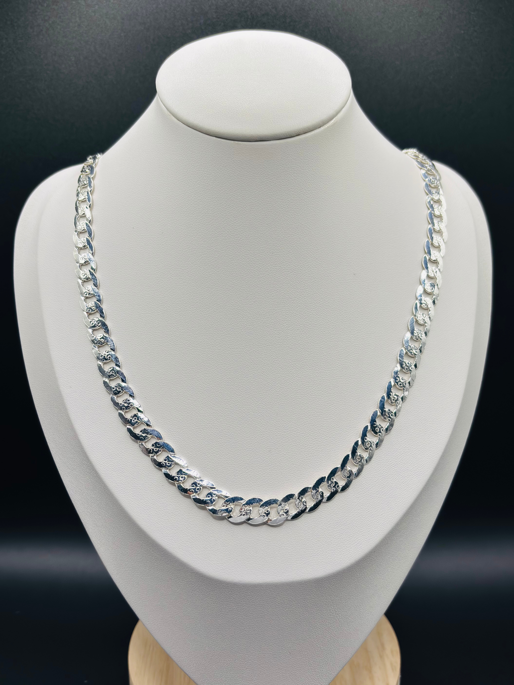 S925 Silver Flat Curb Chain