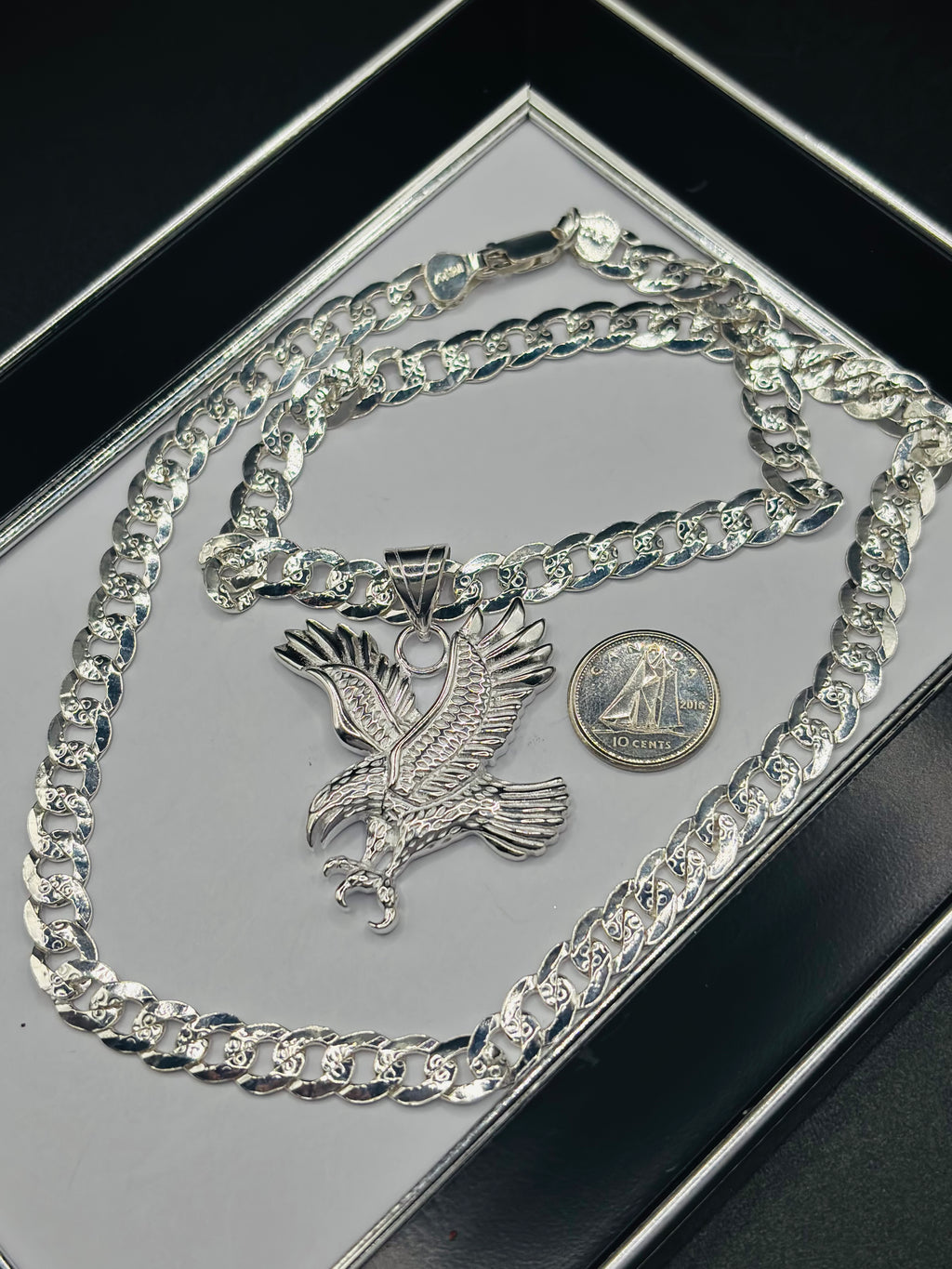 S925 Silver Eagle Necklace
