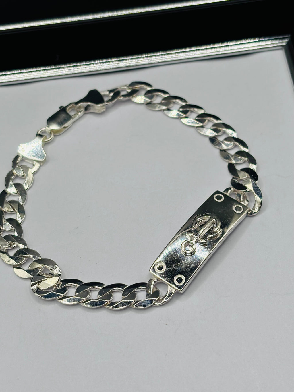 S925 Silver Anchor Bracelet