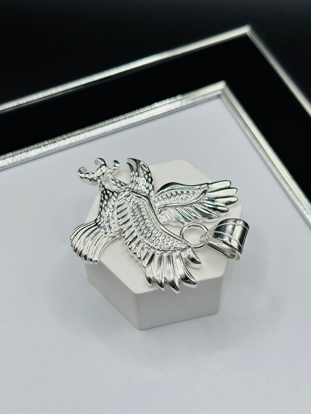 S925 Silver Eagle Pendant
