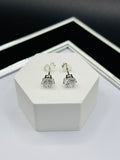 S925 Silver Round Stone Earrings 5.4 mm