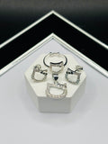 S925 Silver HK Ring, Earrings and Pendant Kids Set