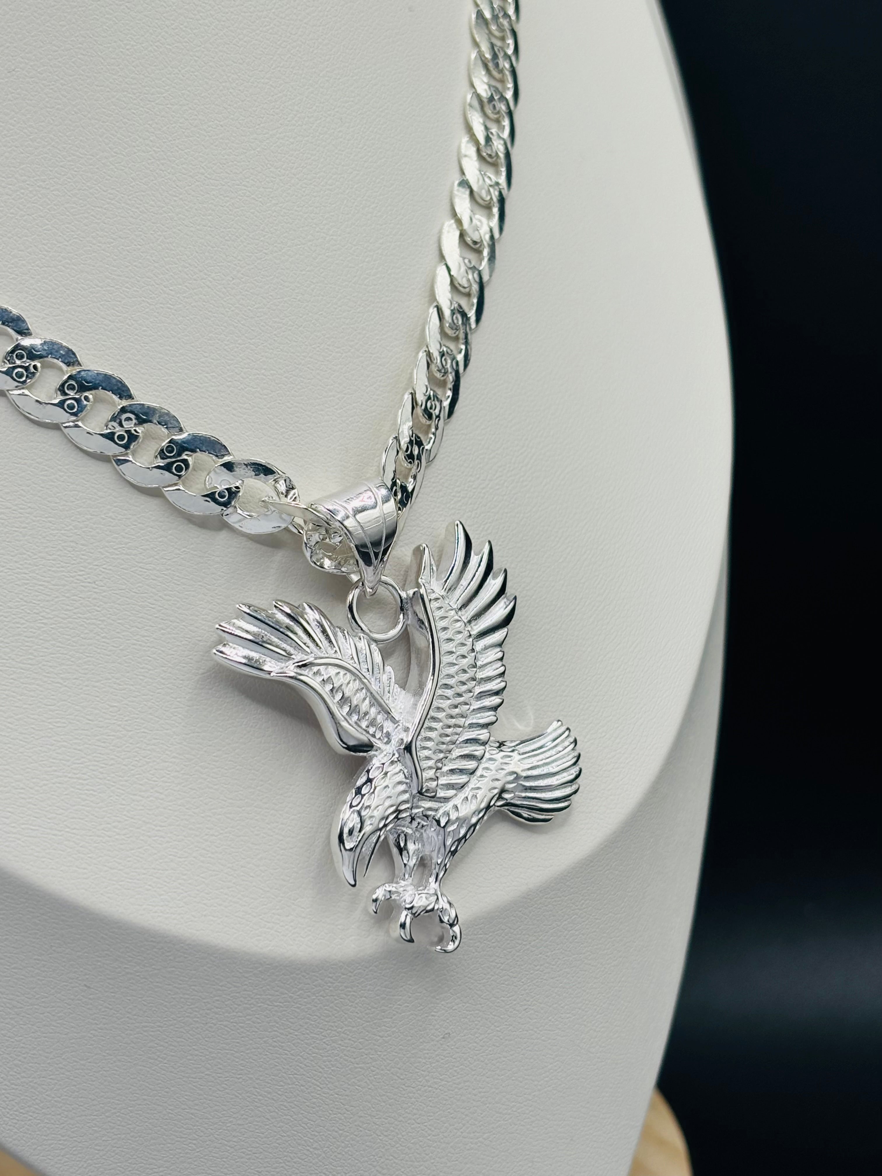 S925 Silver Eagle Necklace