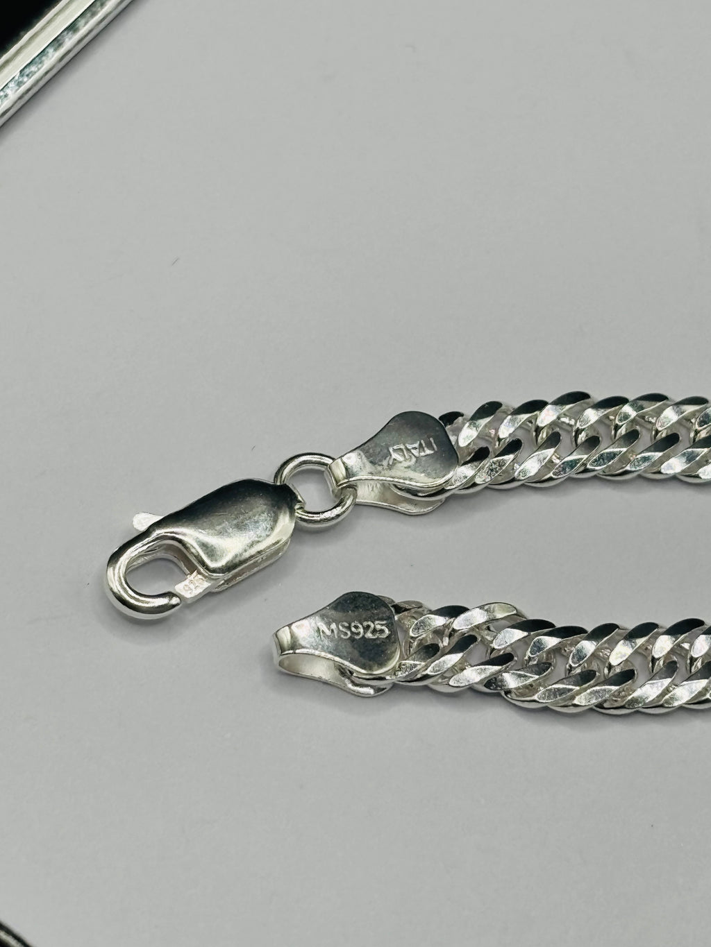 S925 Silver Cross Black Bracelet