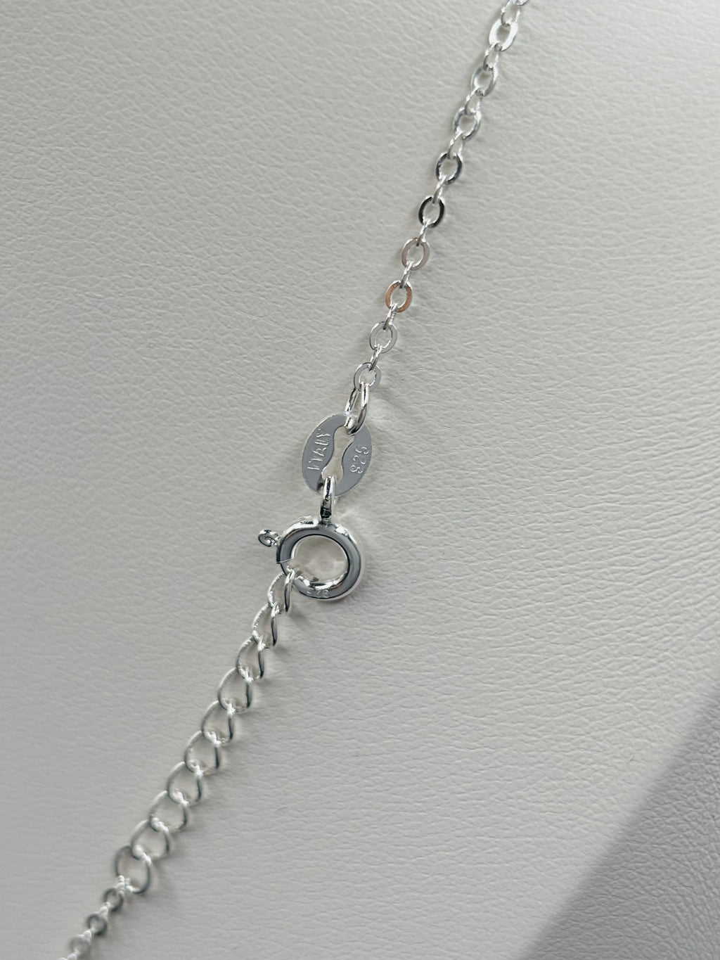 S925 Silver Ribbon Necklace