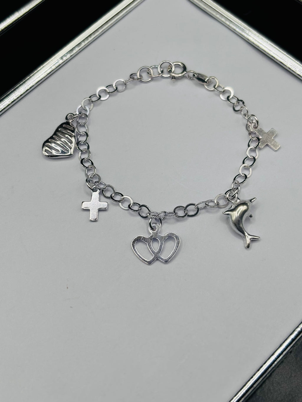 S925 Silver Charm Kids Bracelet