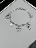 S925 Silver Charm Kids Bracelet
